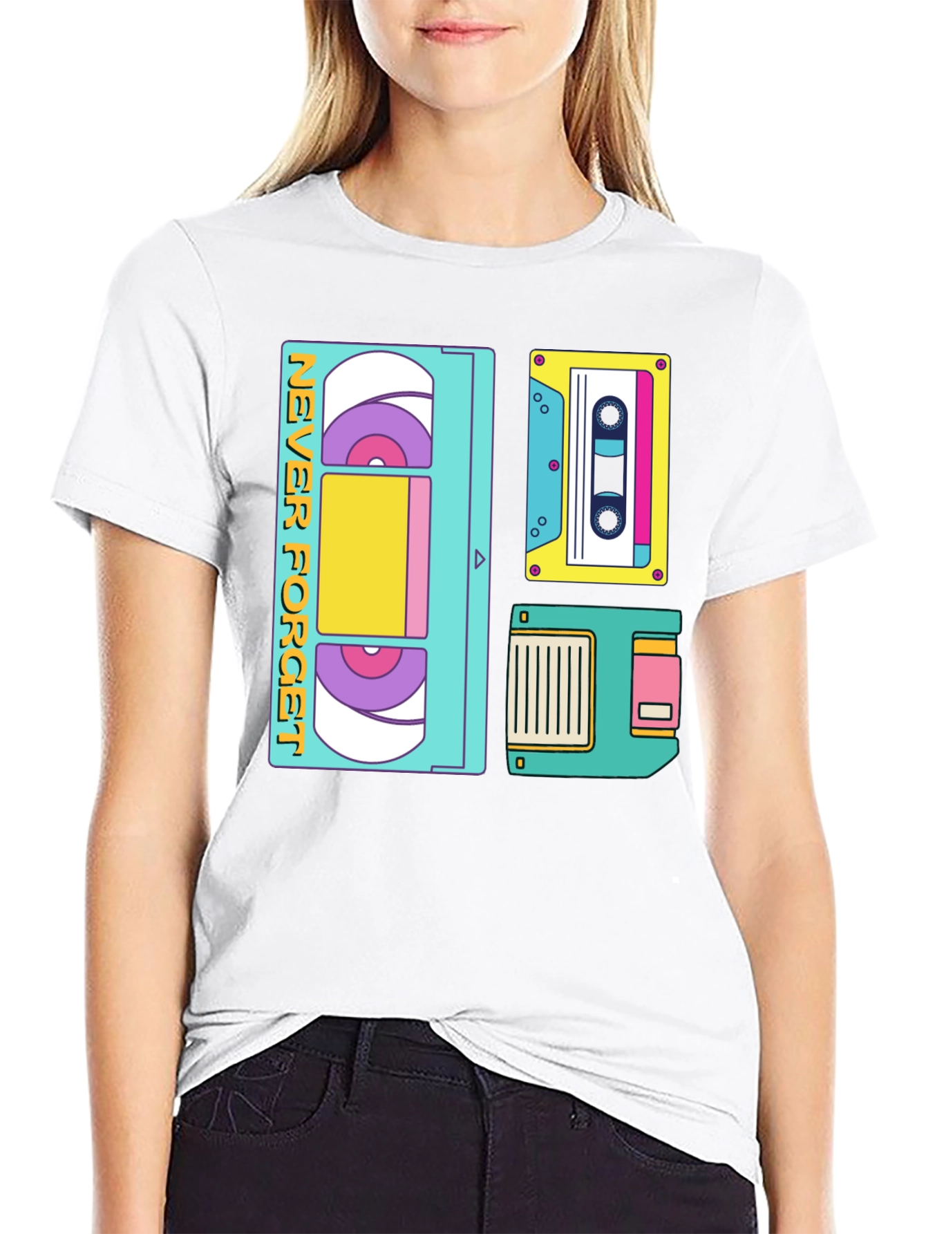Retro Tech T-Shirt - Never Forget Design