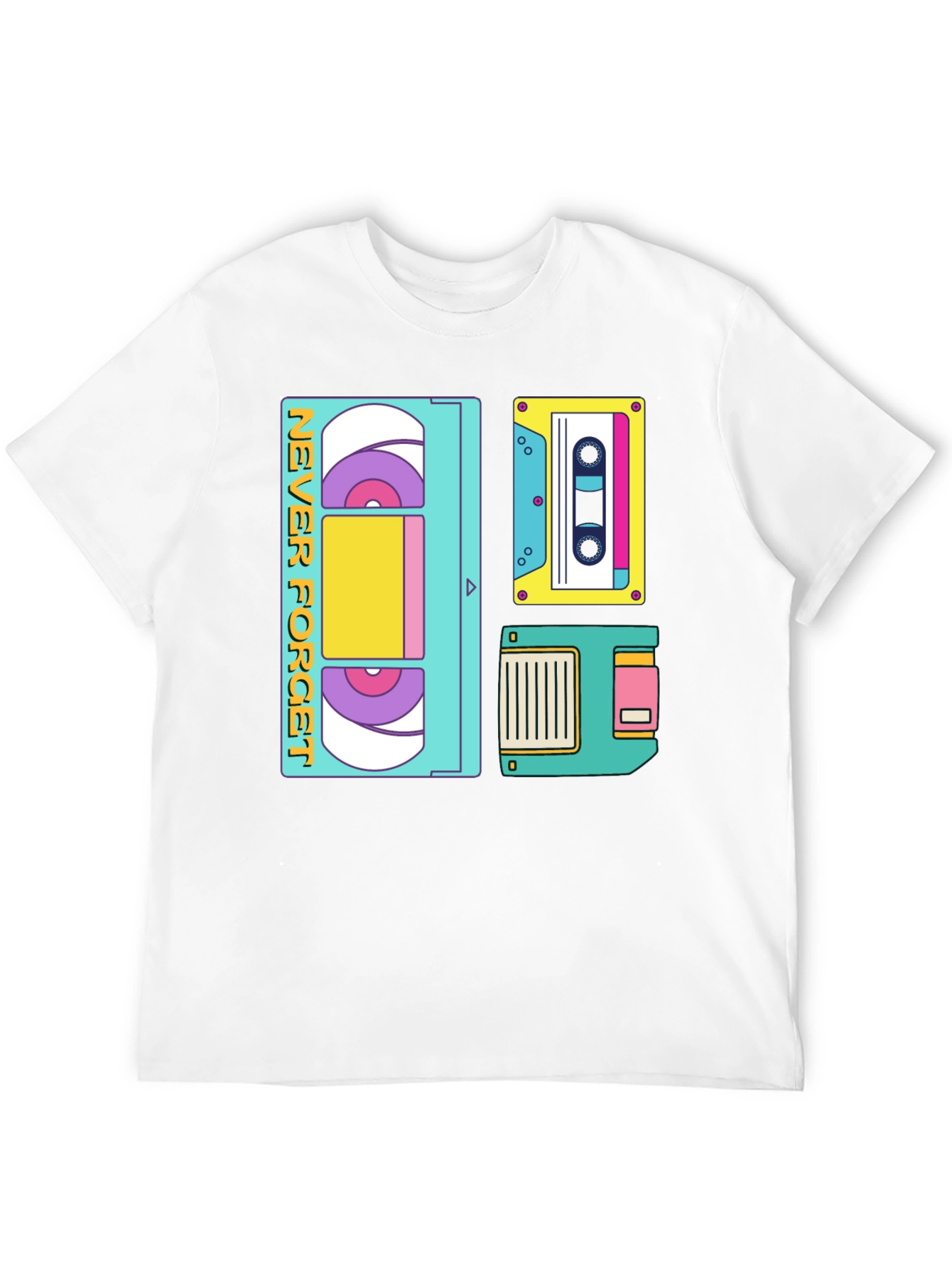 Retro Tech T-Shirt - Never Forget Design