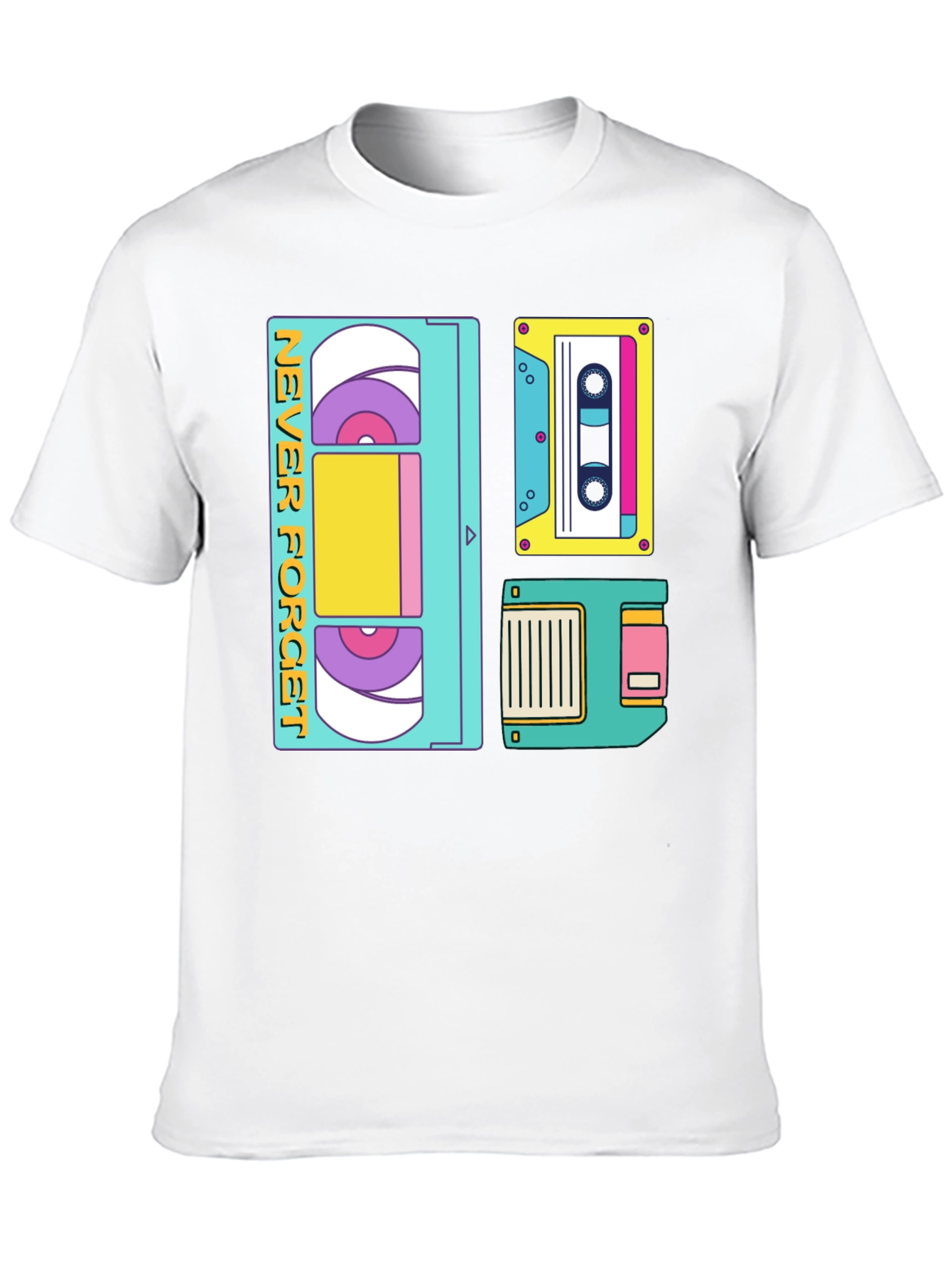 Retro Tech T-Shirt - Never Forget Design
