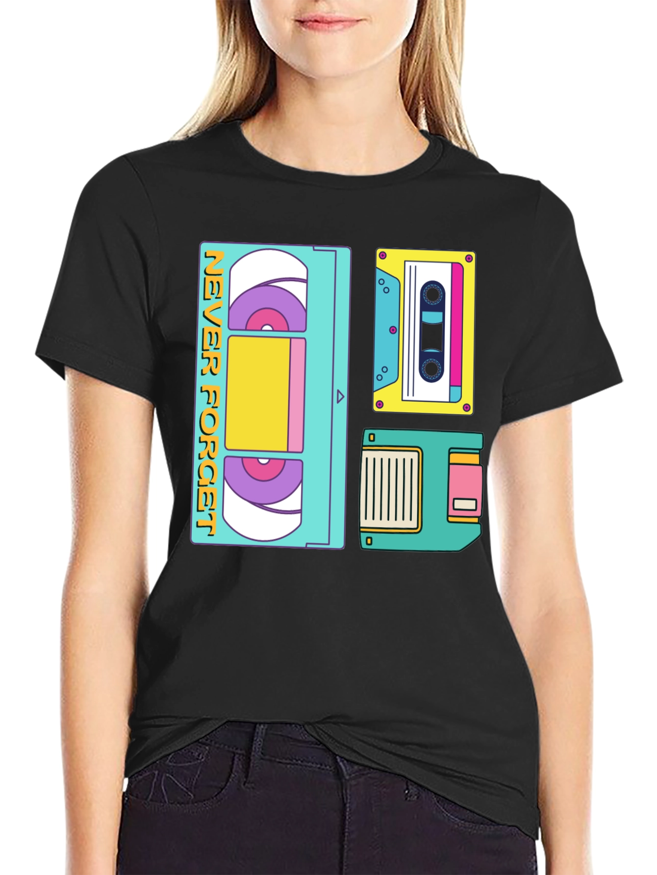Retro Tech T-Shirt - Never Forget Design