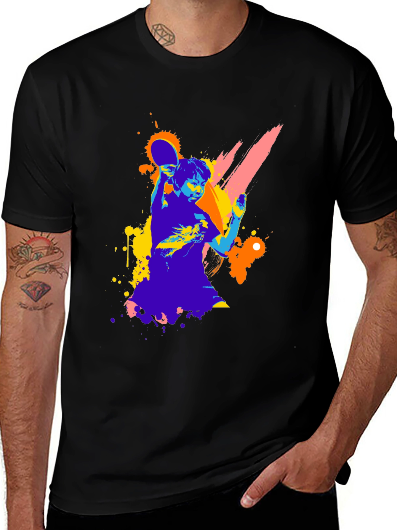 Ping Pong Player Graphic Tee - Stylish & Unique!