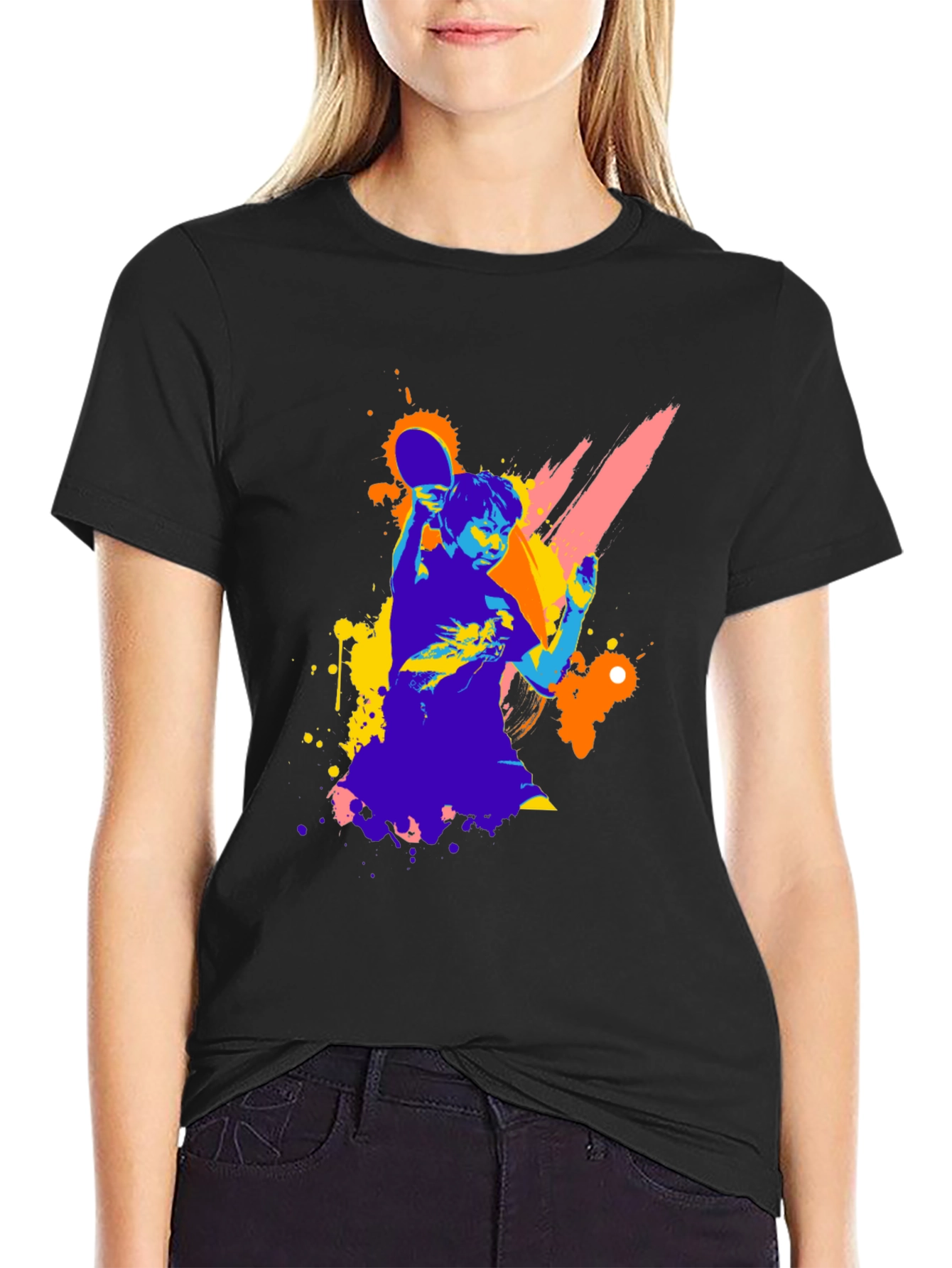 Ping Pong Player Graphic Tee - Stylish & Unique!