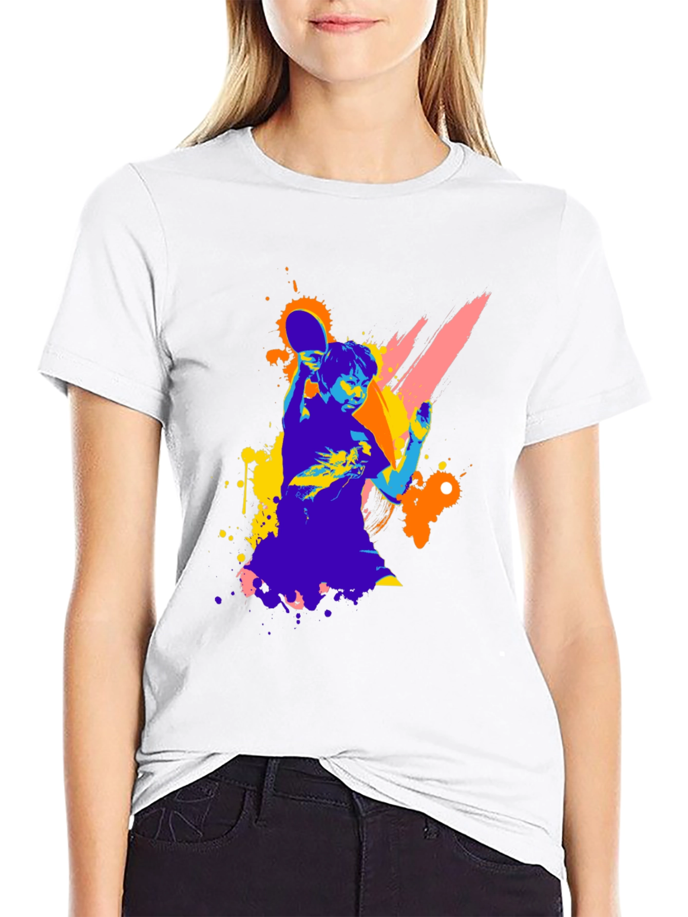 Ping Pong Player Graphic Tee - Stylish & Unique!