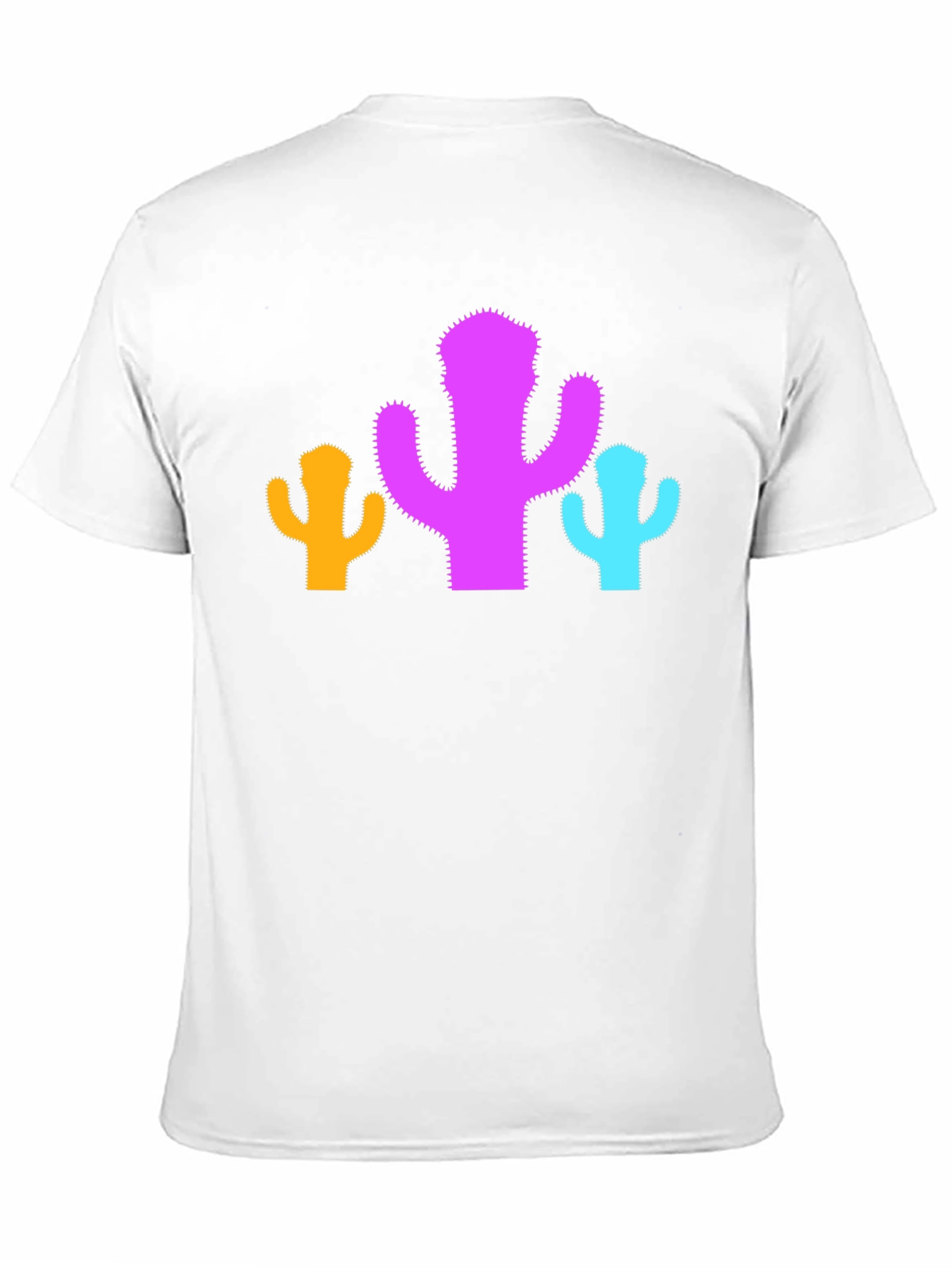 Cactus Trio Graphic Tee - Black Cotton Casual Shirt
