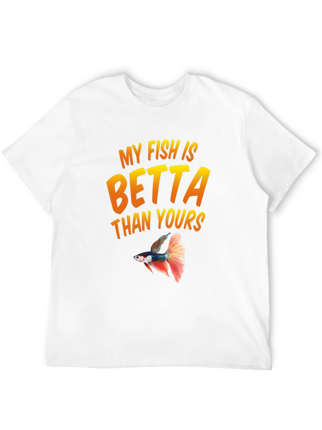 My Fish Is Betta Than Yours Black T-Shirt