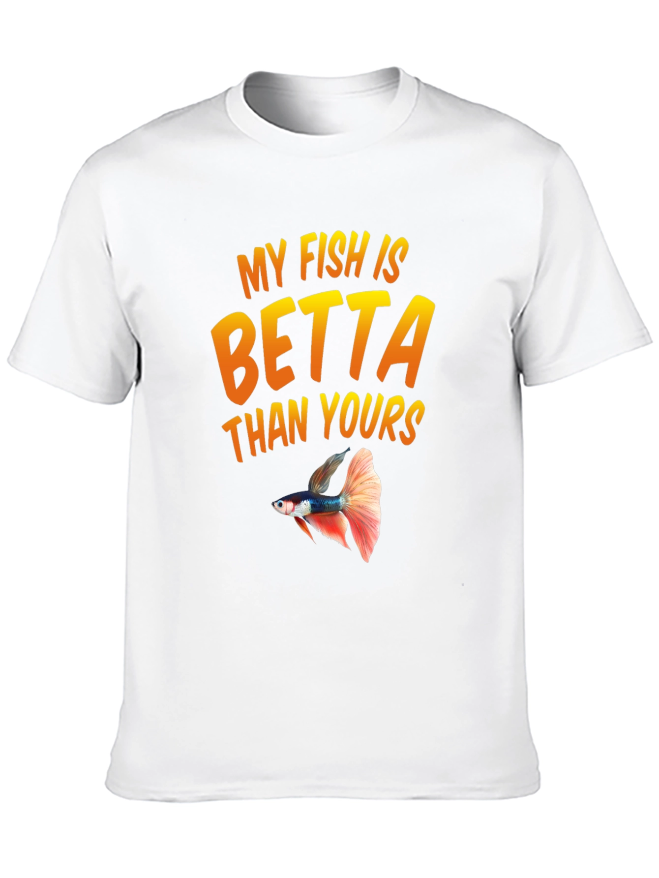 My Fish Is Betta Than Yours Black T-Shirt