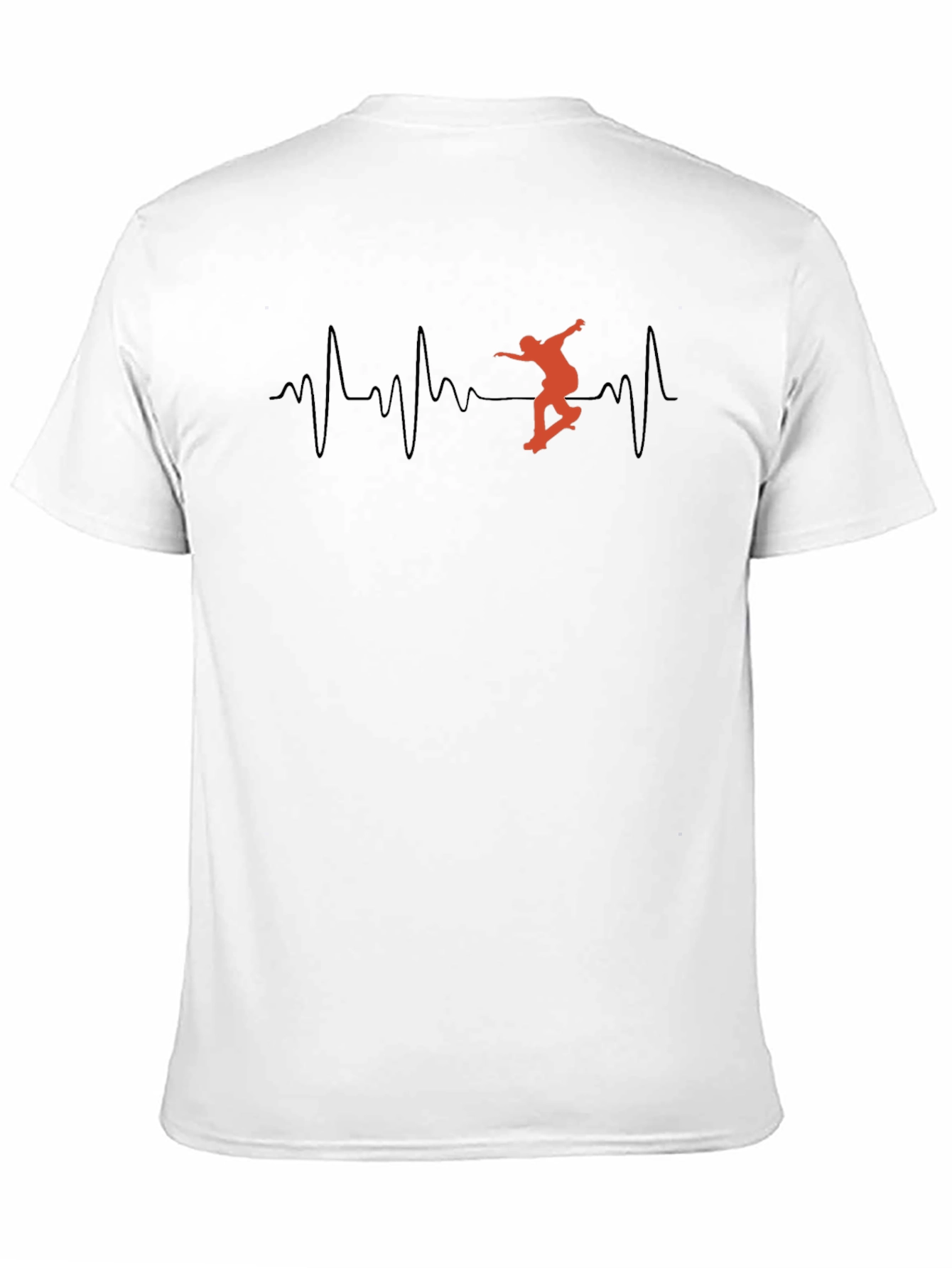 Skateboard Heartbeat T-Shirt - Cool Graphic Tee