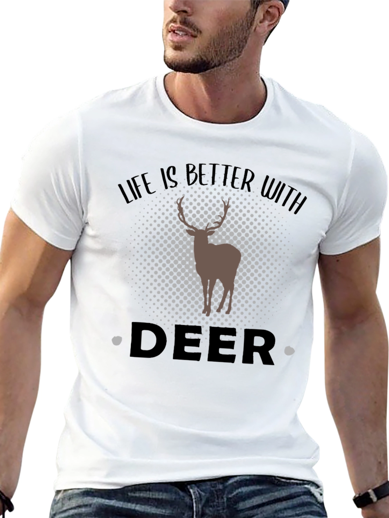 Life is Better with Deer Graphic Tee