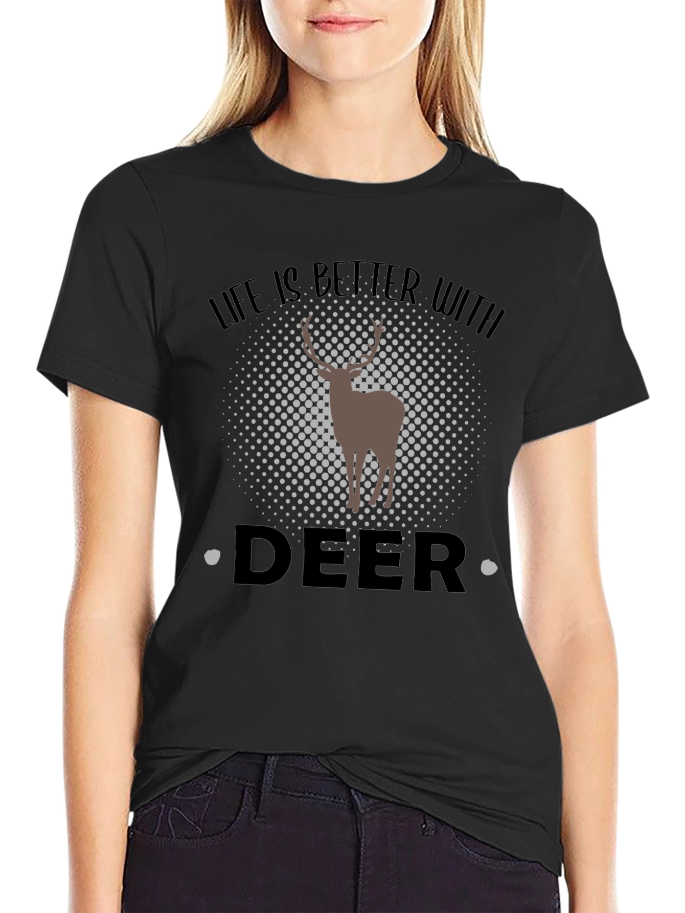 Life is Better with Deer Graphic Tee