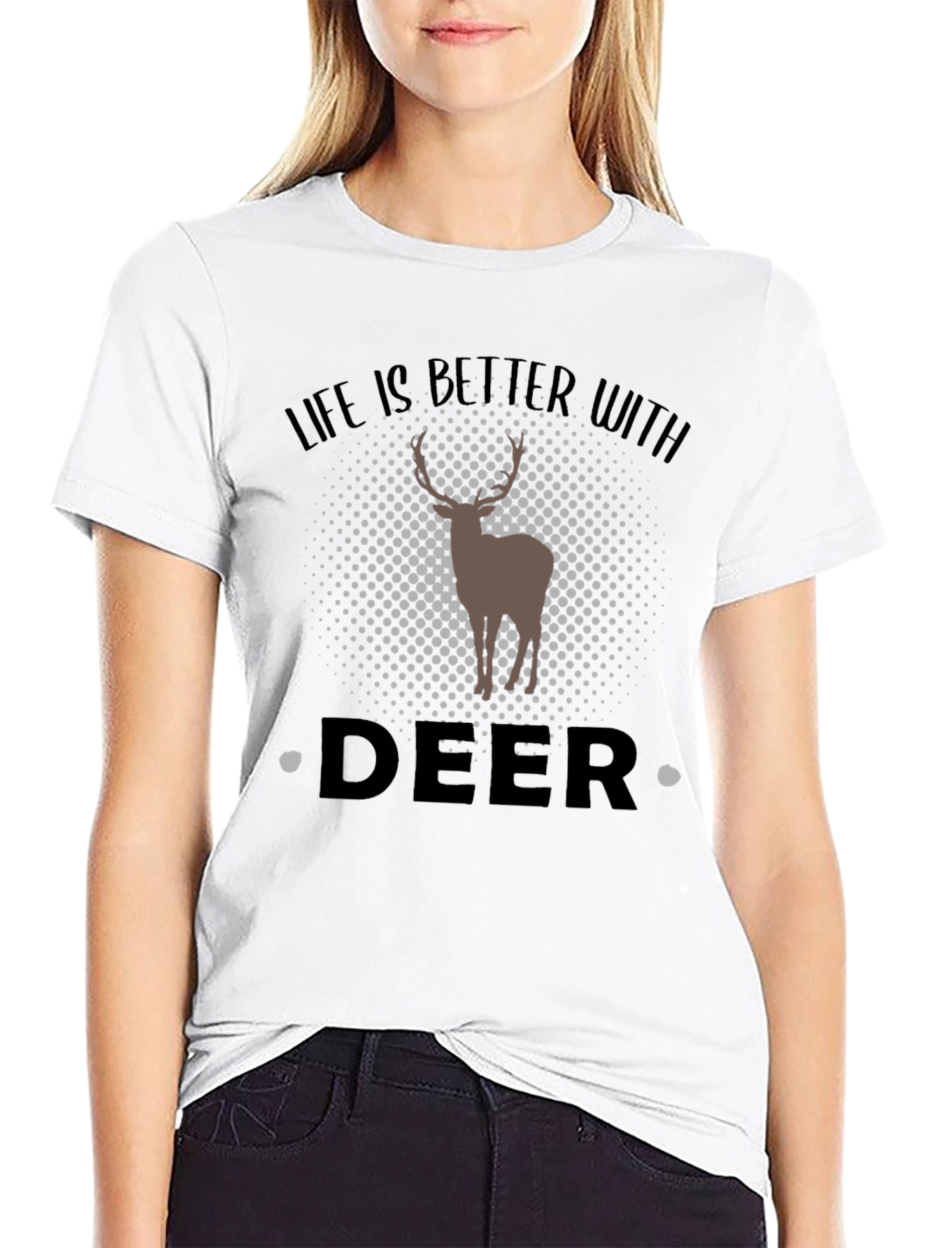 Life is Better with Deer Graphic Tee