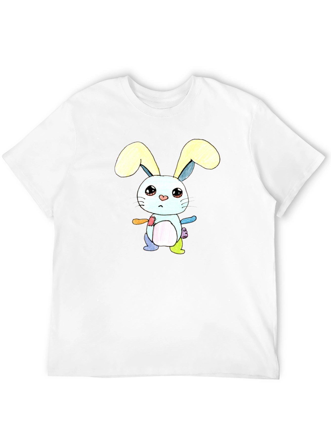 Cute Cartoon Bunny T-Shirt - Unisex Black Tee