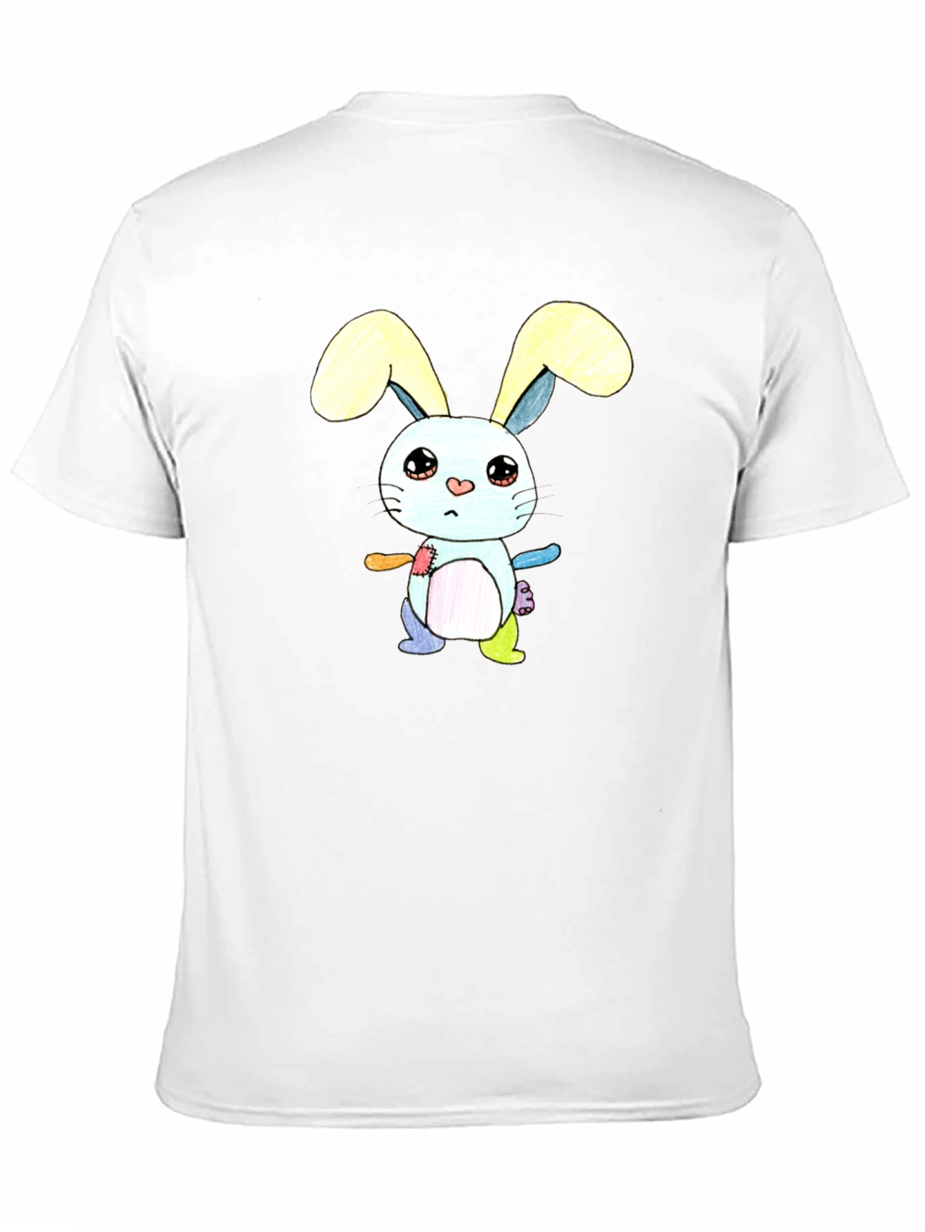 Cute Cartoon Bunny T-Shirt - Unisex Black Tee