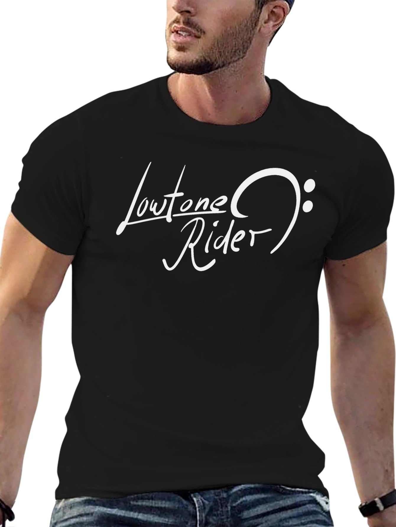 Lowtone Rider Graphic Tee - Cool Black T-Shirt