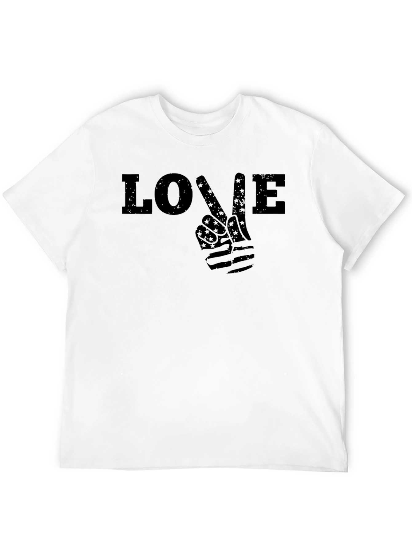 Love Peace Sign Graphic T-Shirt