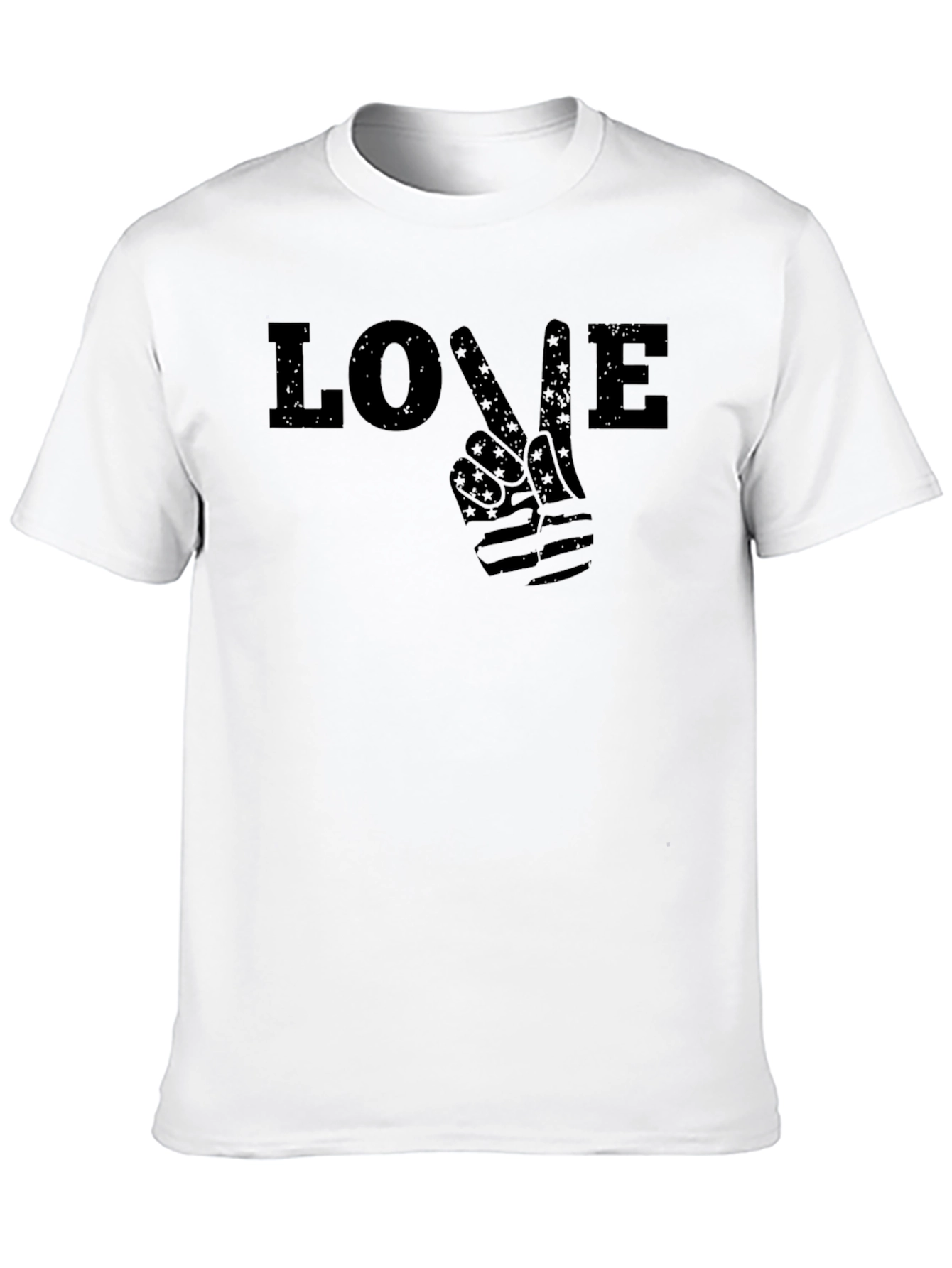 Love Peace Sign Graphic T-Shirt