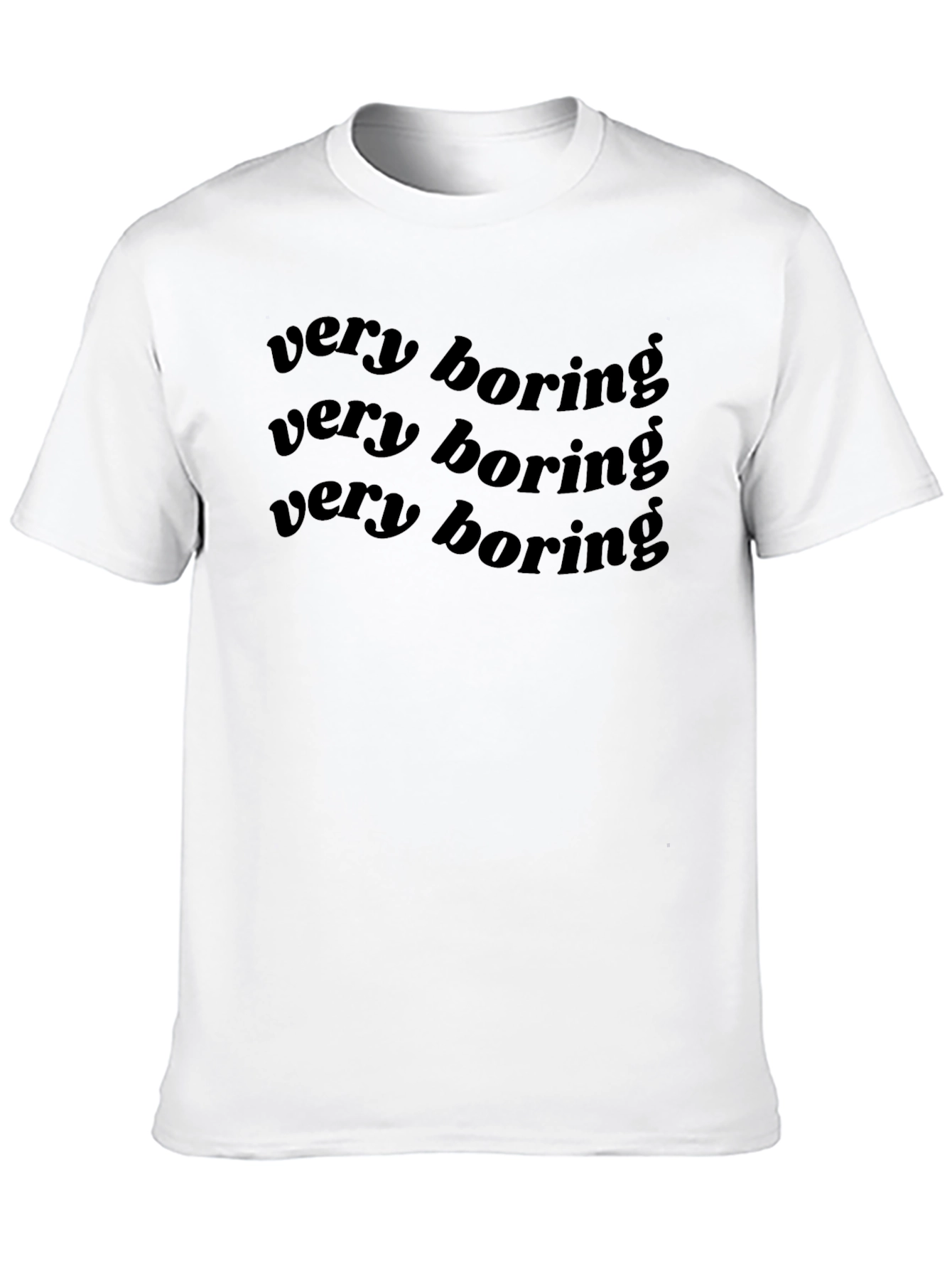 Very Boring Black Graphic T-Shirt