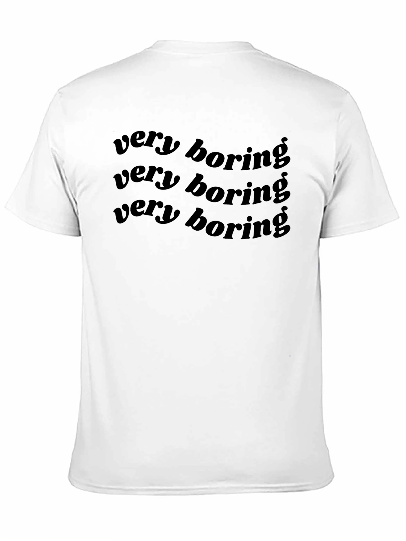 Very Boring Black Graphic T-Shirt