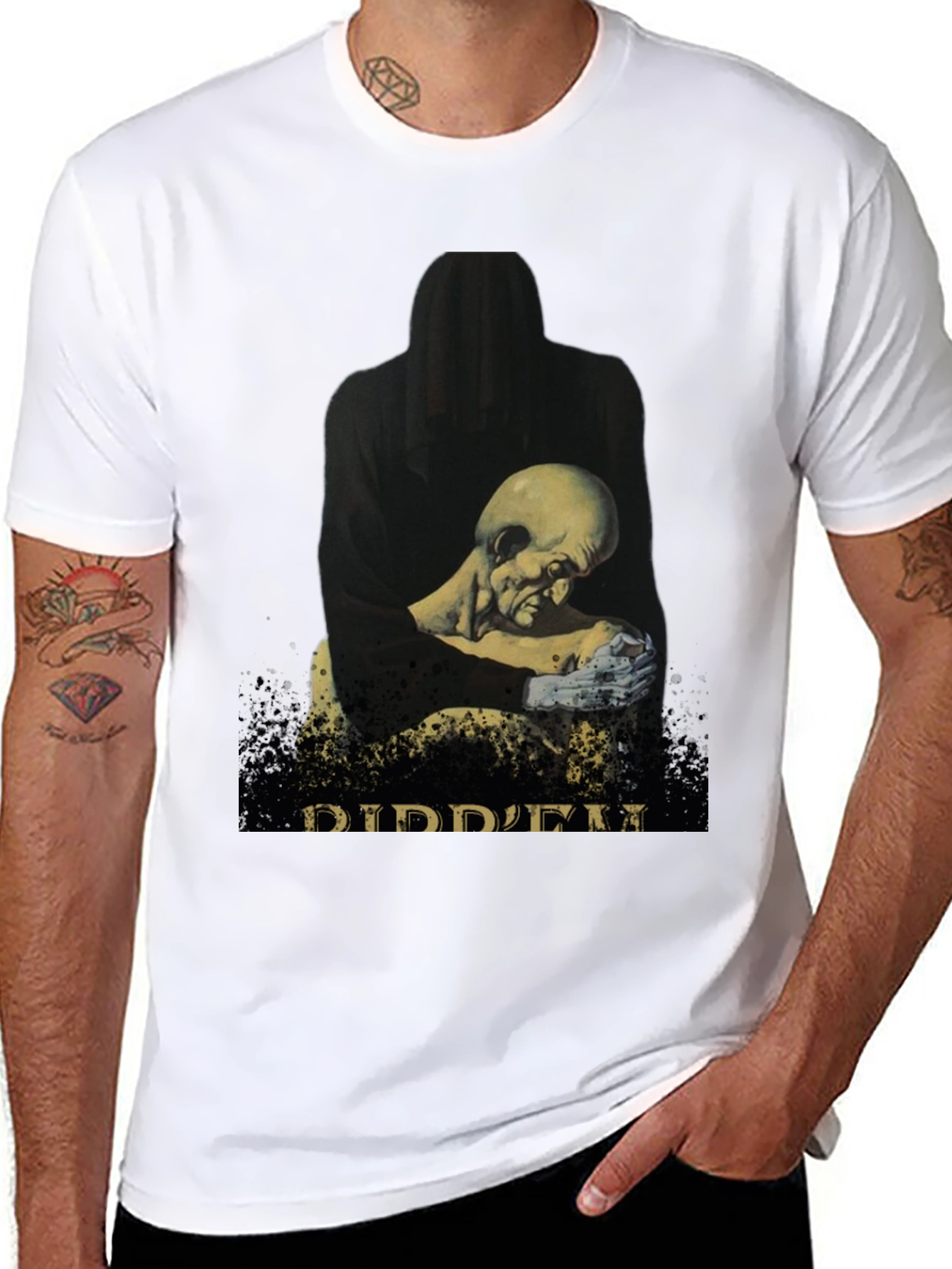 DIDDEM Graphic Tee - Black Crew Neck T-Shirt