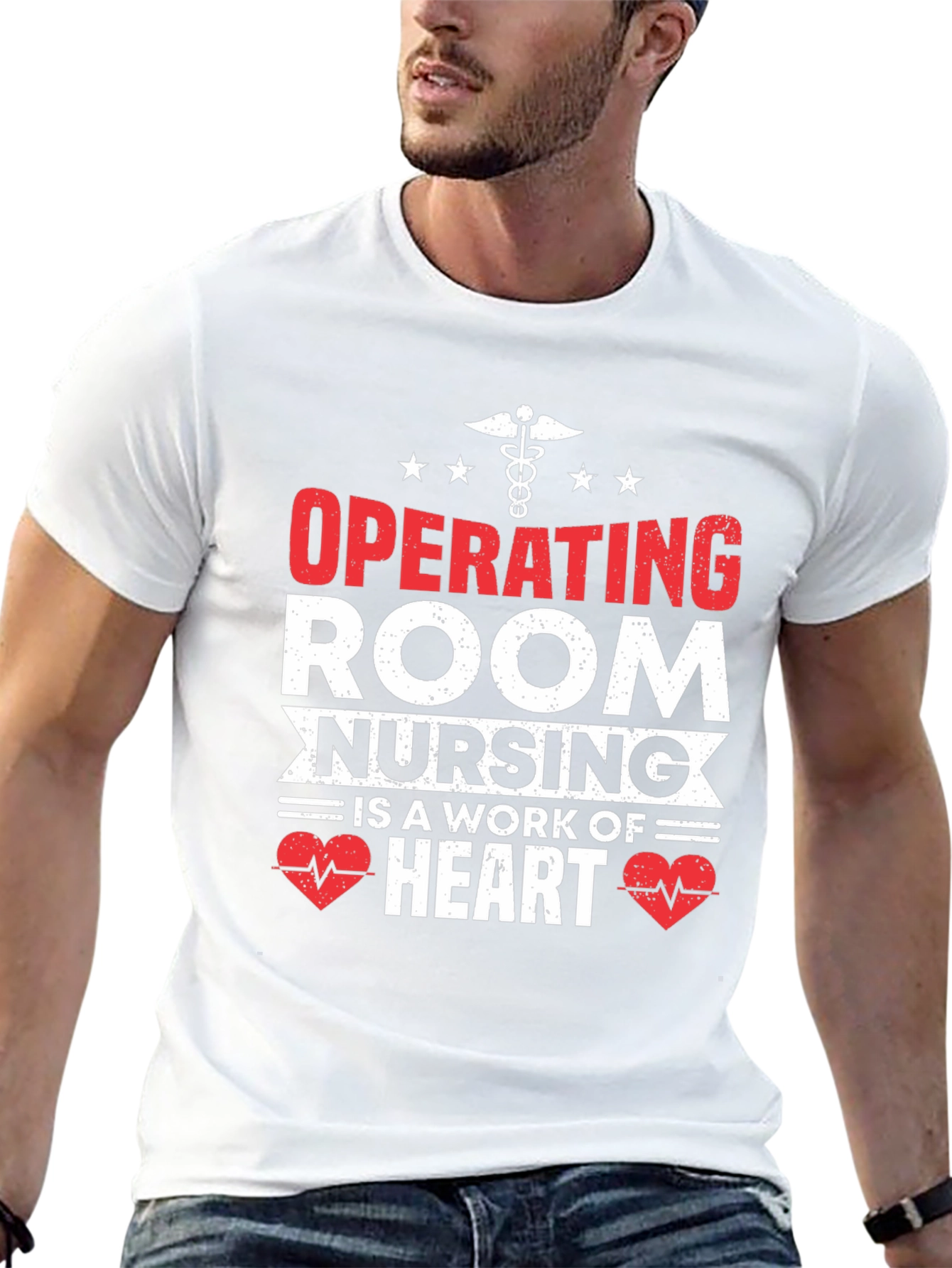 Operating Room Nursing Heart T-Shirt