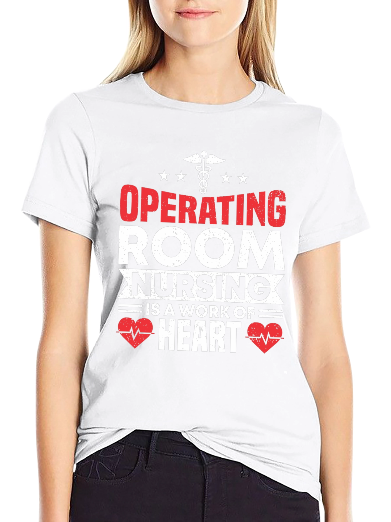 Operating Room Nursing Heart T-Shirt