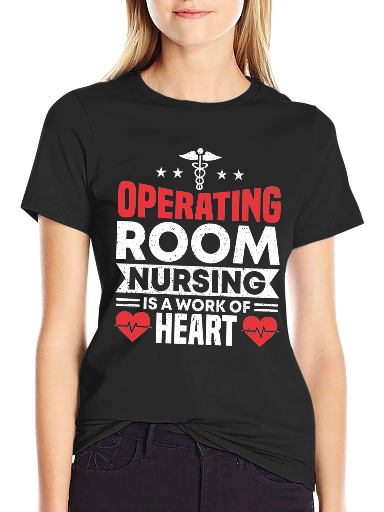 Operating Room Nursing Heart T-Shirt