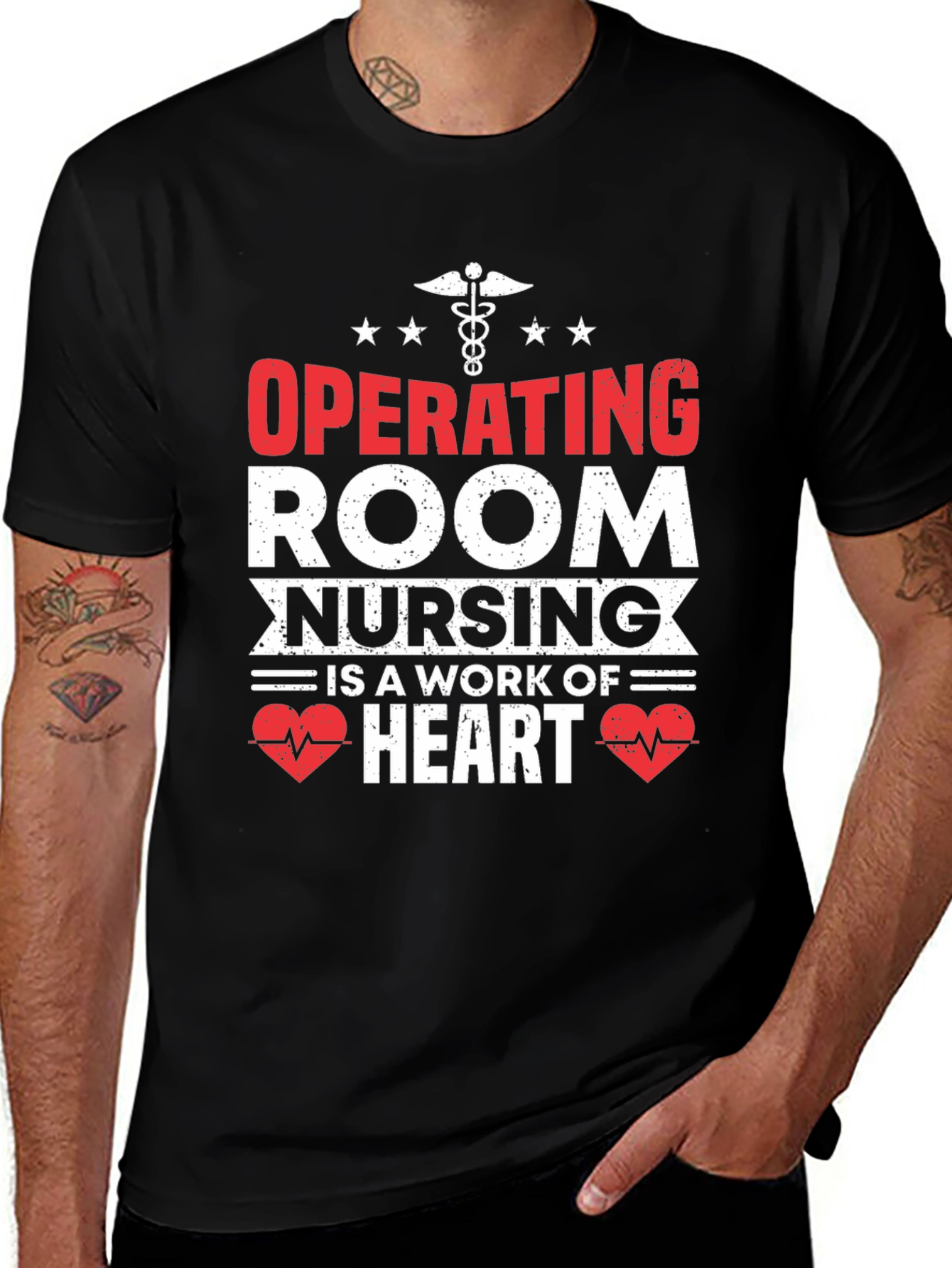 Operating Room Nursing Heart T-Shirt