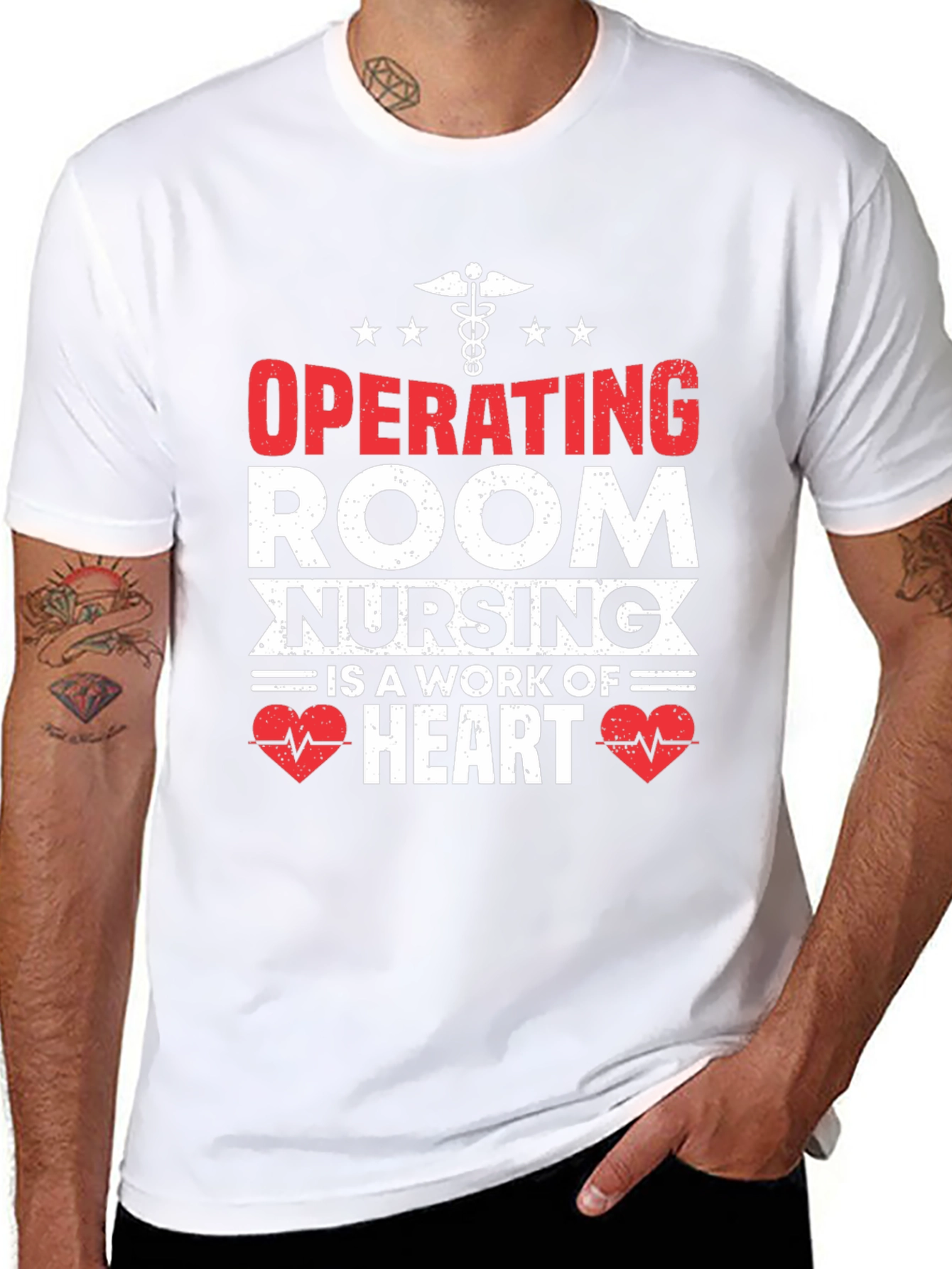 Operating Room Nursing Heart T-Shirt