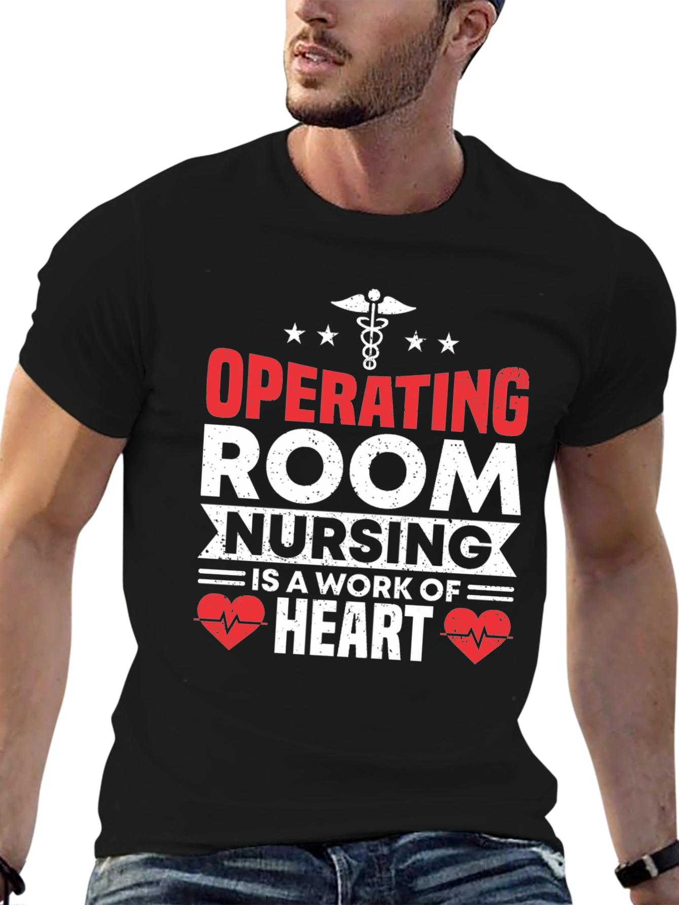 Operating Room Nursing Heart T-Shirt