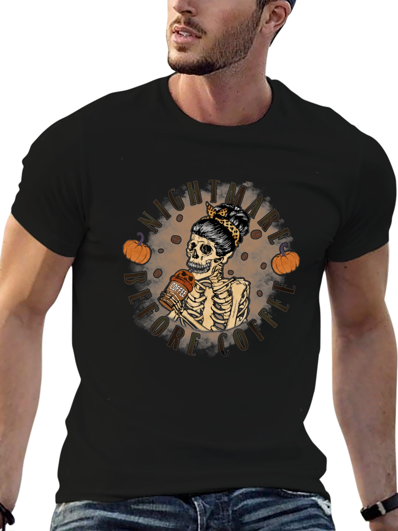 Nightmare Before Coffee Skeleton T-Shirt
