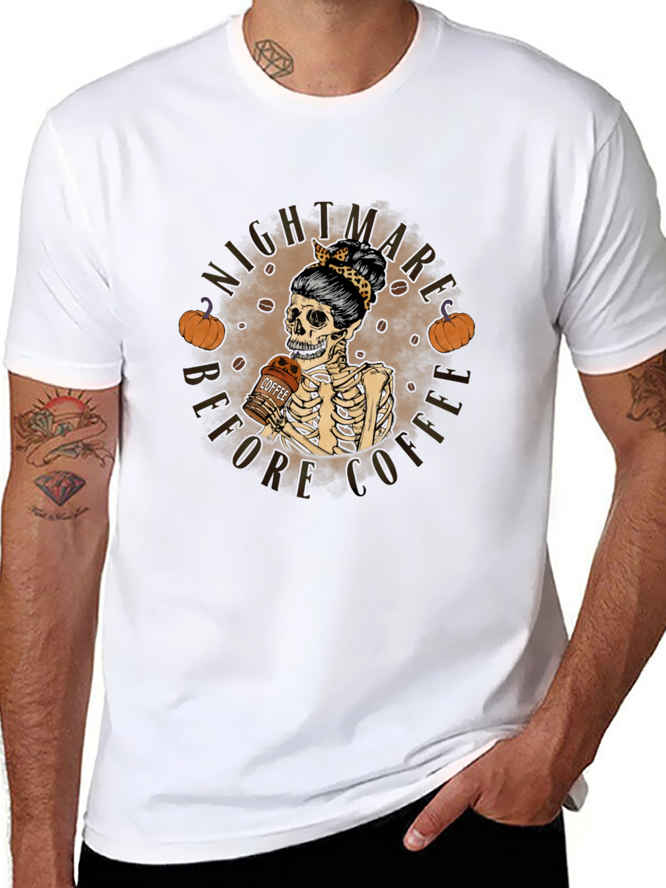 Nightmare Before Coffee Skeleton T-Shirt