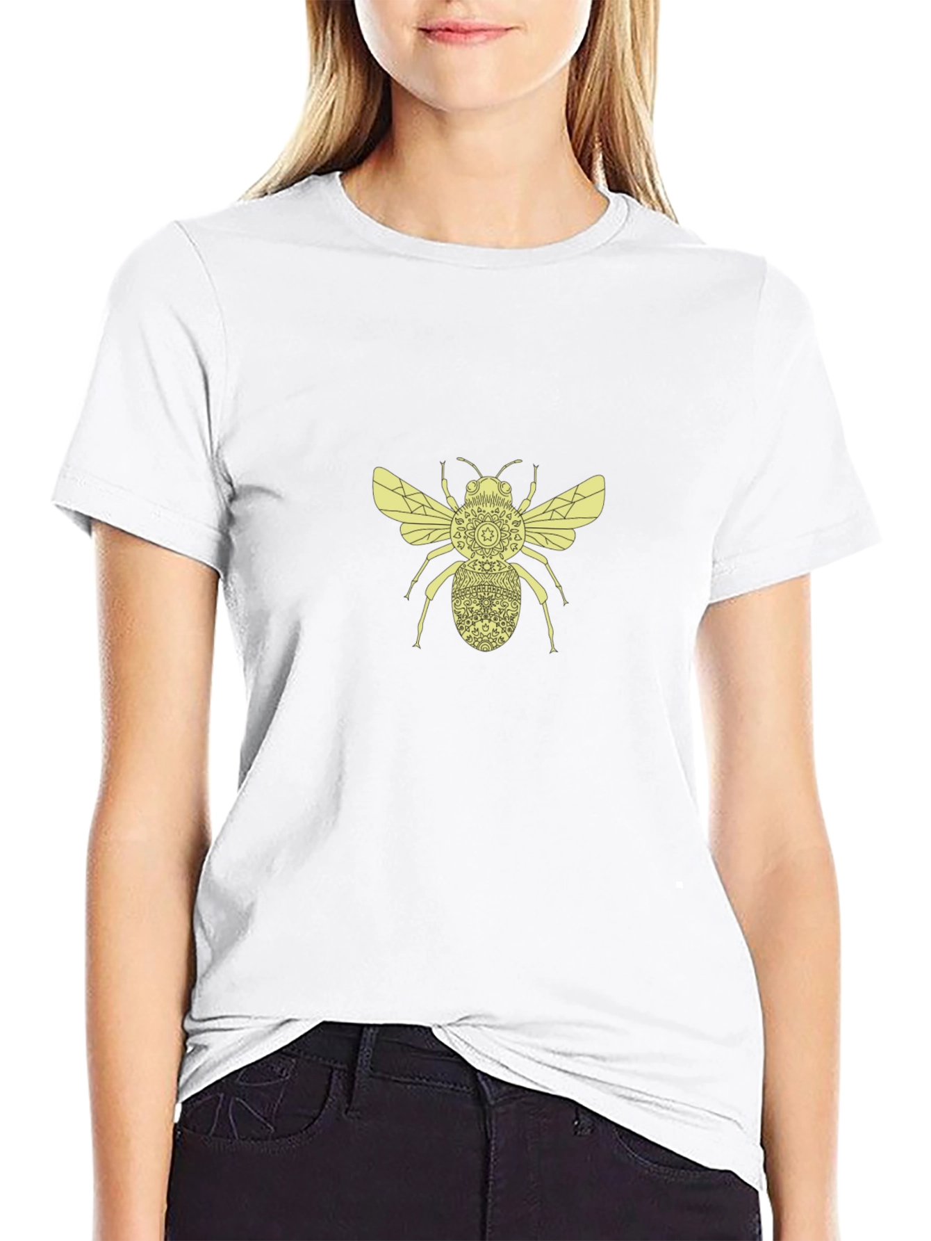 Bee Graphic T-Shirt - Black