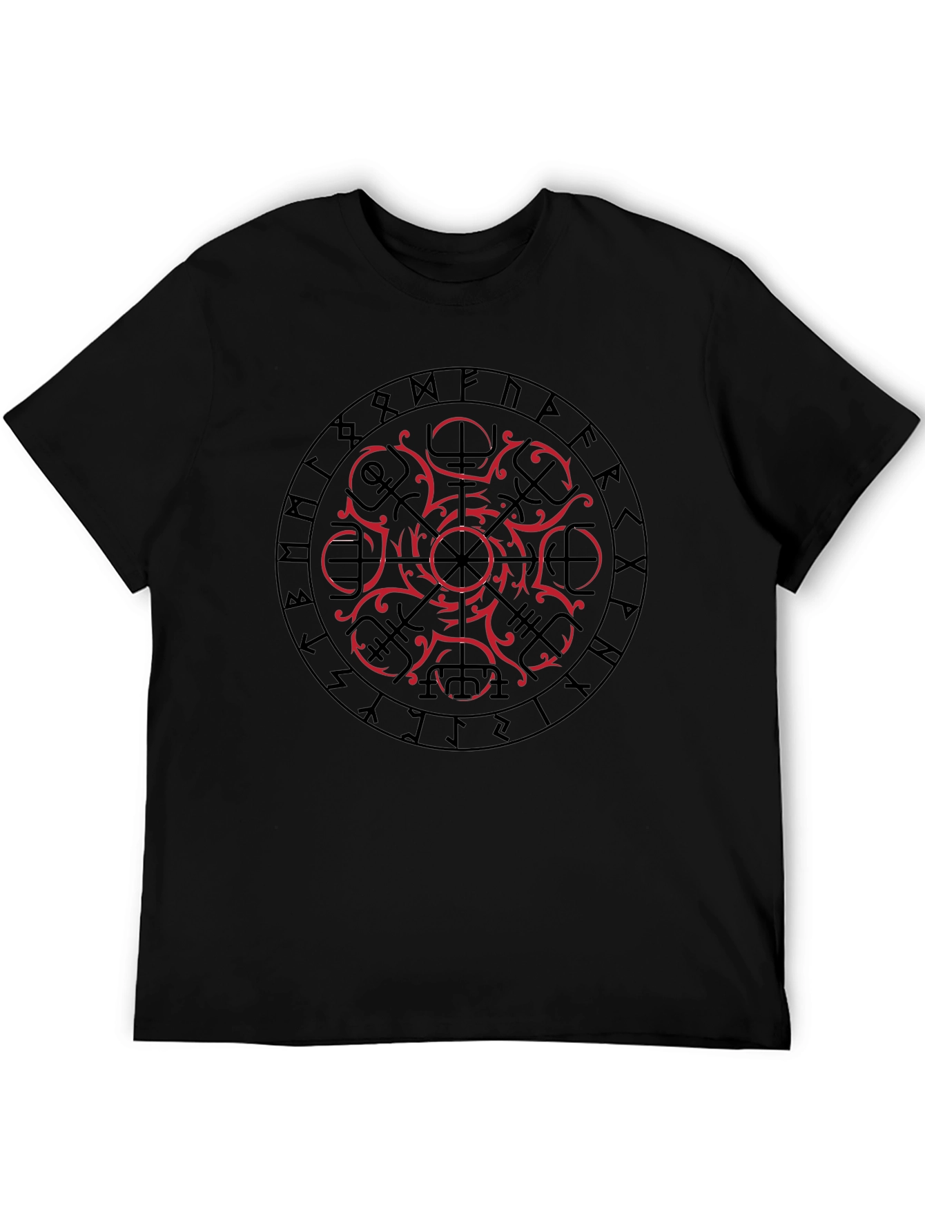 Viking Rune Circle Graphic T-Shirt