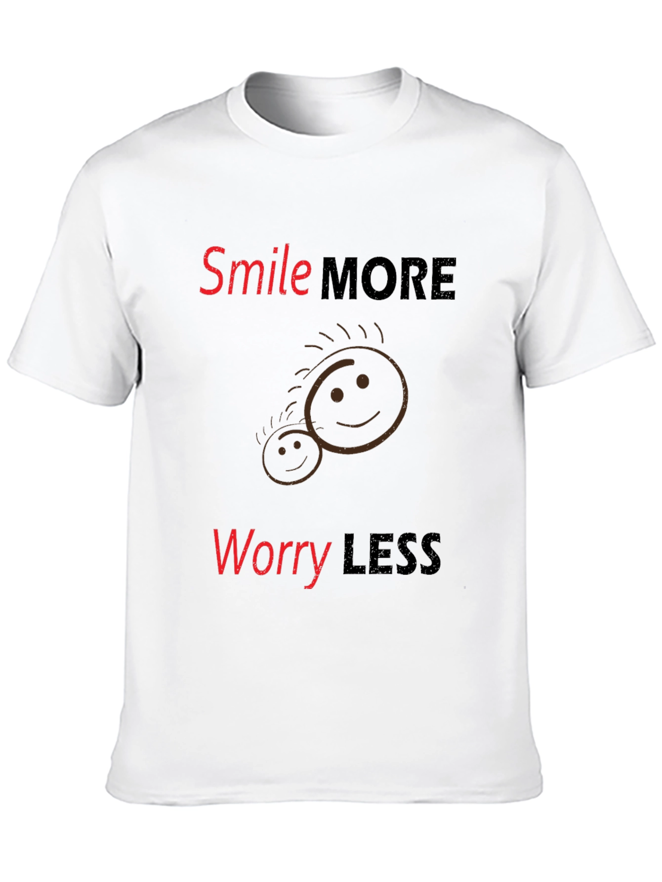 Smile More Worry Less Graphic Tee
