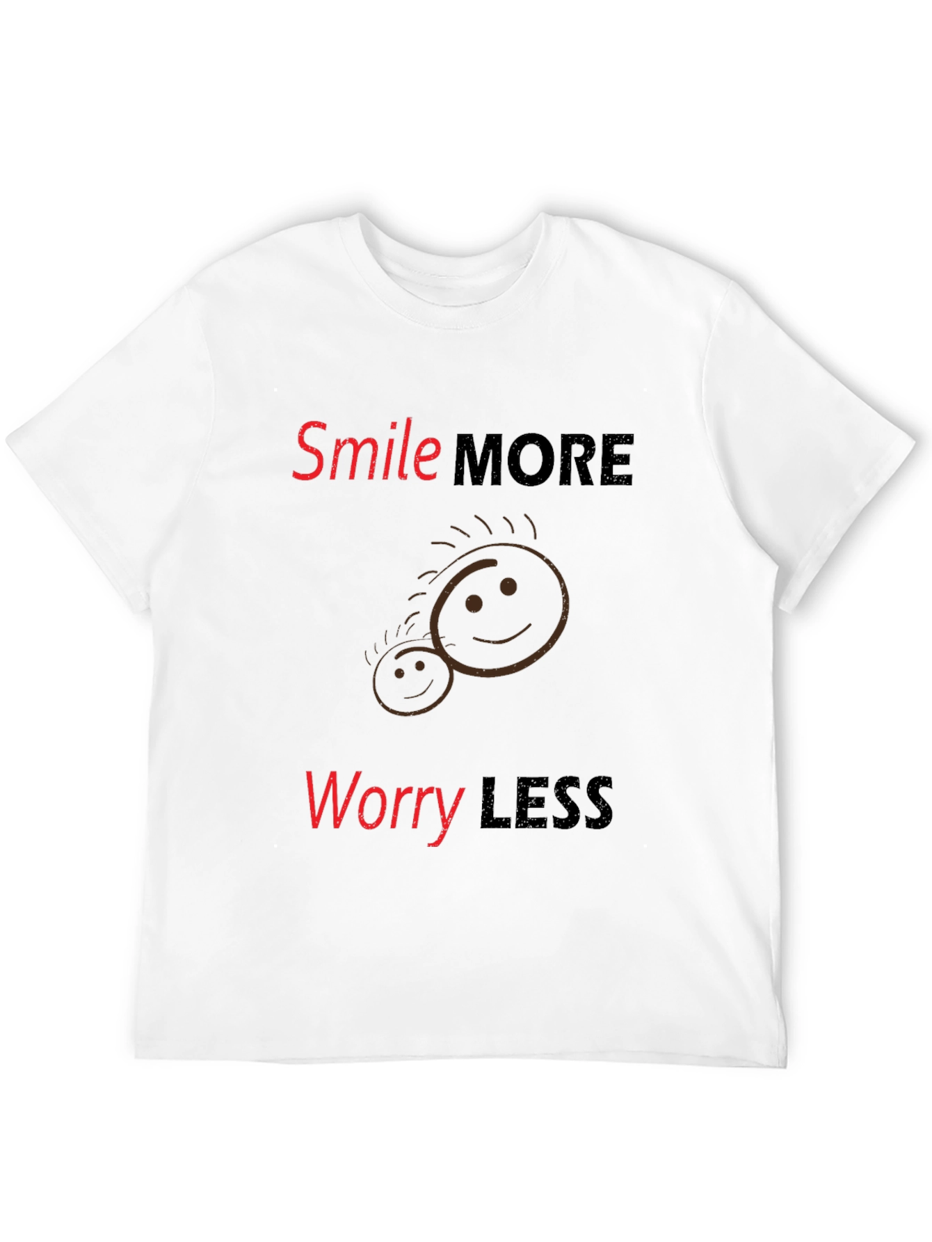 Smile More Worry Less Graphic Tee