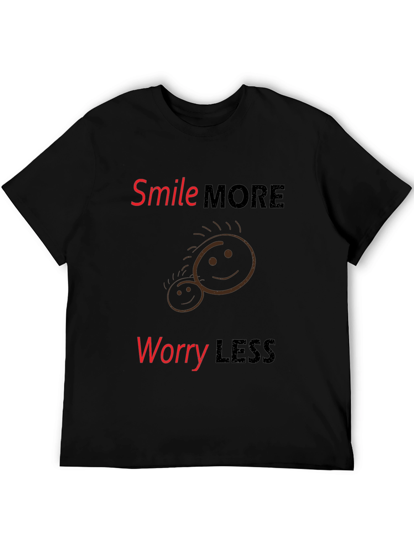 Smile More Worry Less Graphic Tee