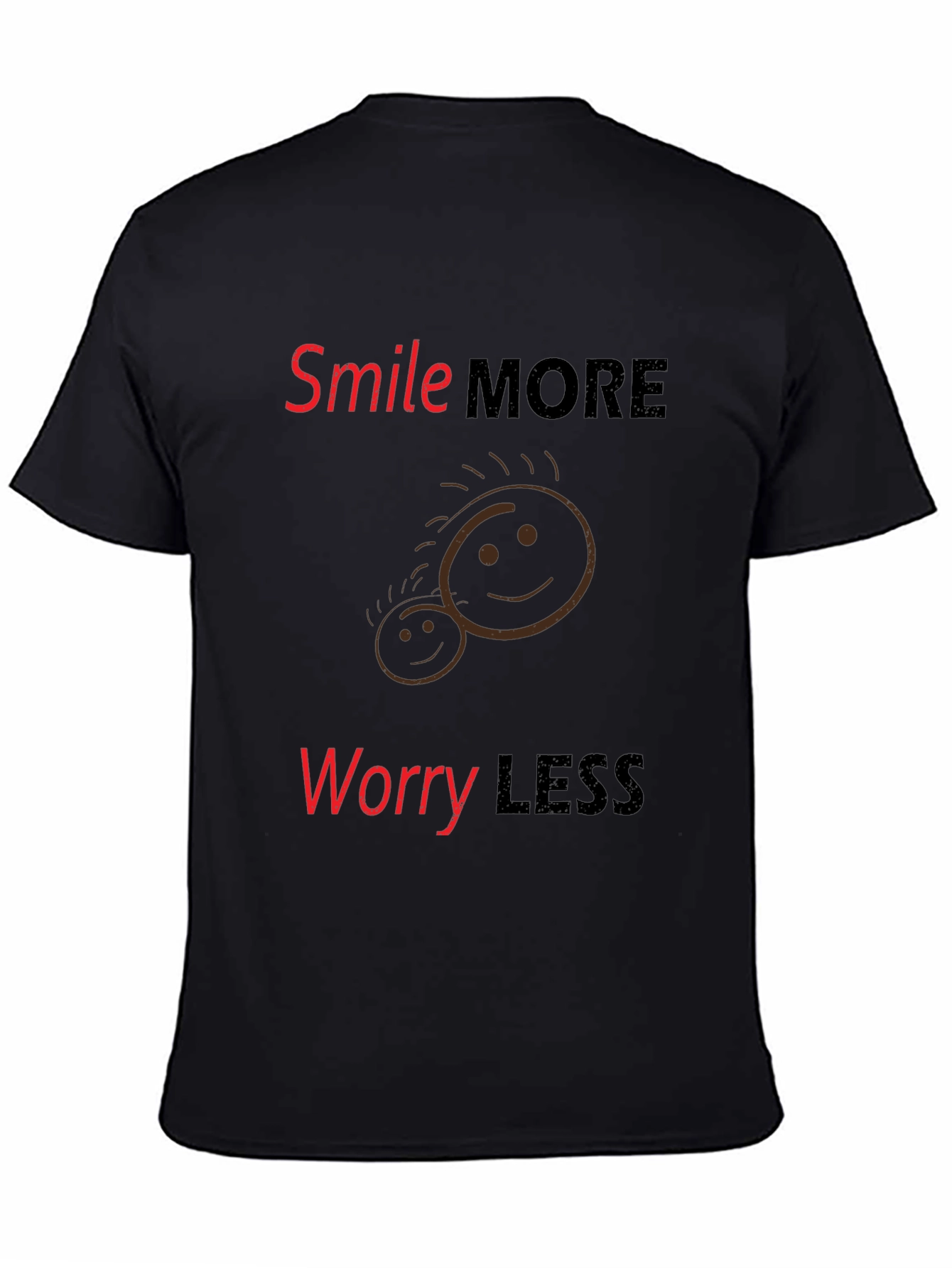 Smile More Worry Less Graphic Tee