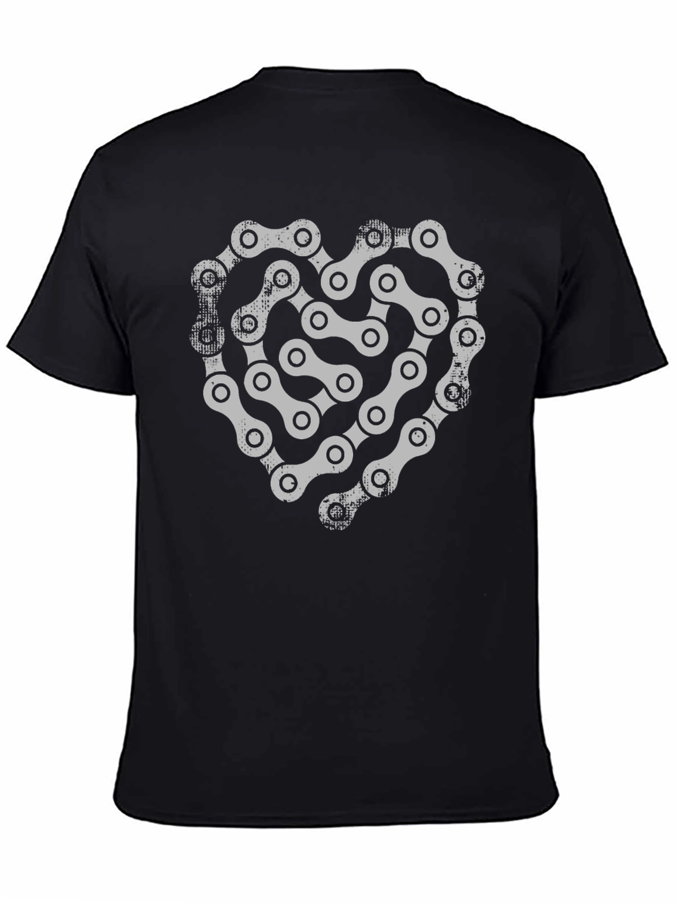 Chain Heart Graphic Tee - Cycling Love