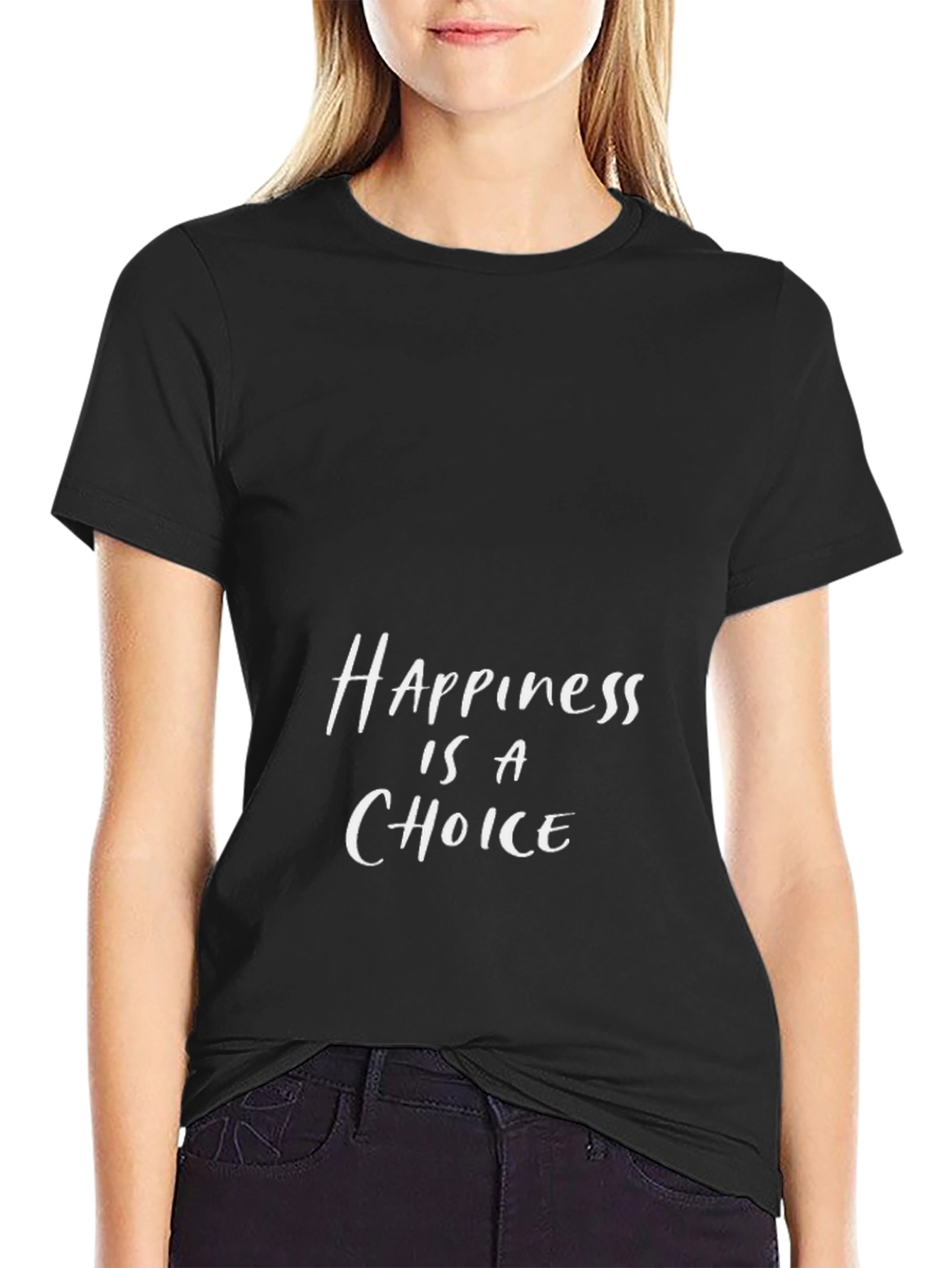Happiness Is A Choice Black T-Shirt