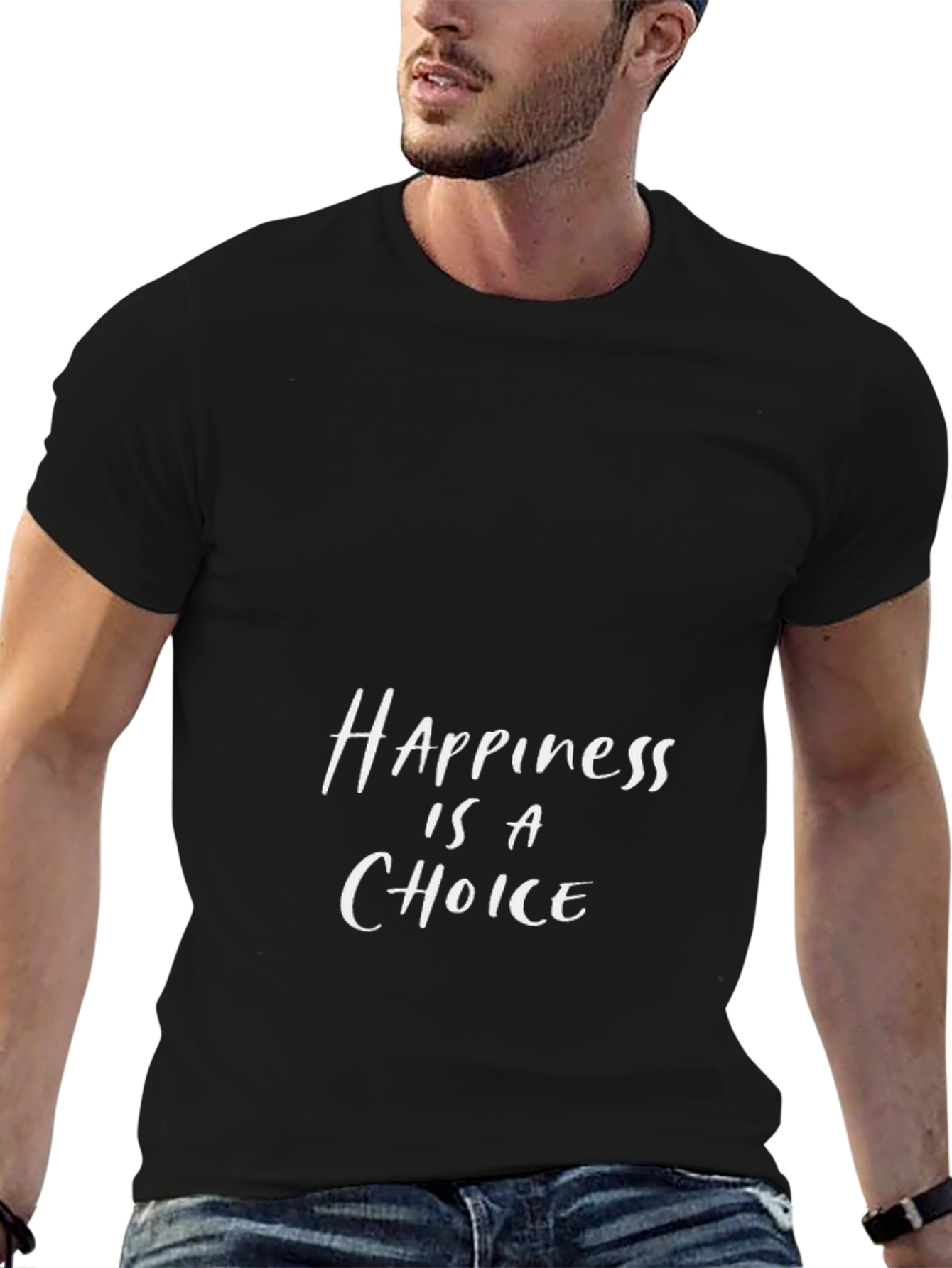 Happiness Is A Choice Black T-Shirt