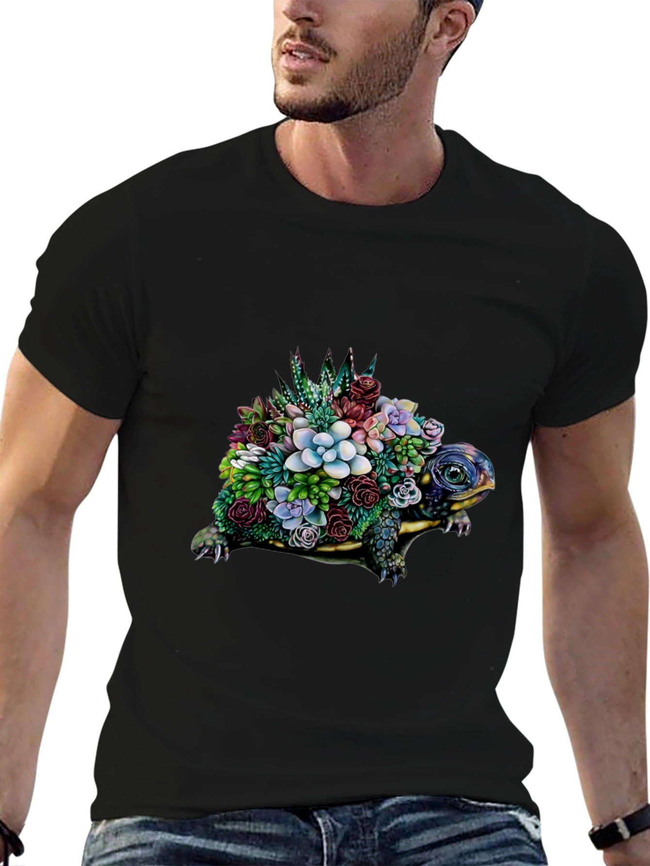 Floral Turtle Graphic Tee