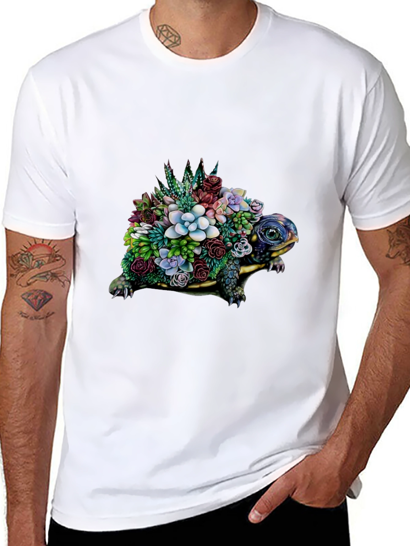 Floral Turtle Graphic Tee
