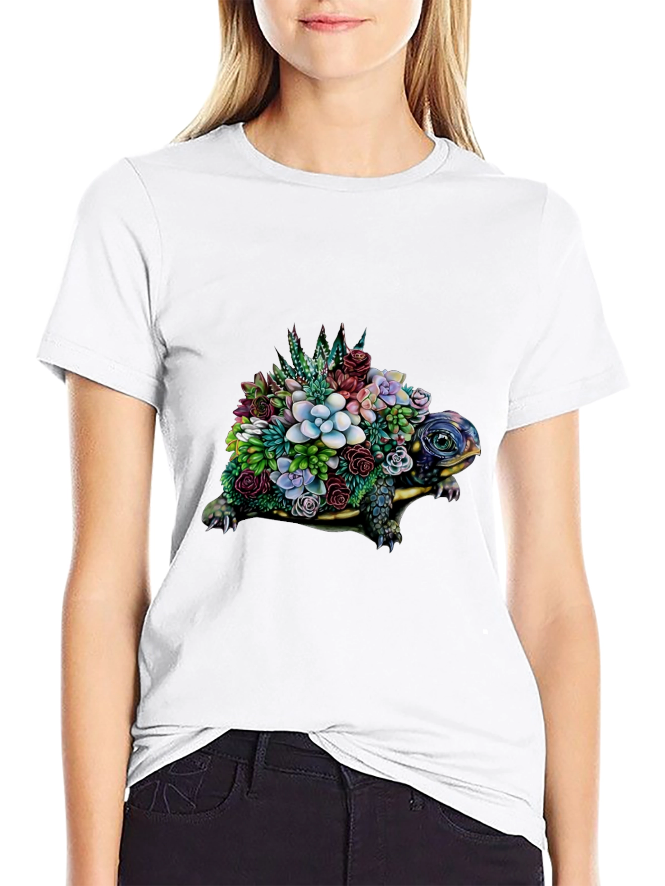 Floral Turtle Graphic Tee