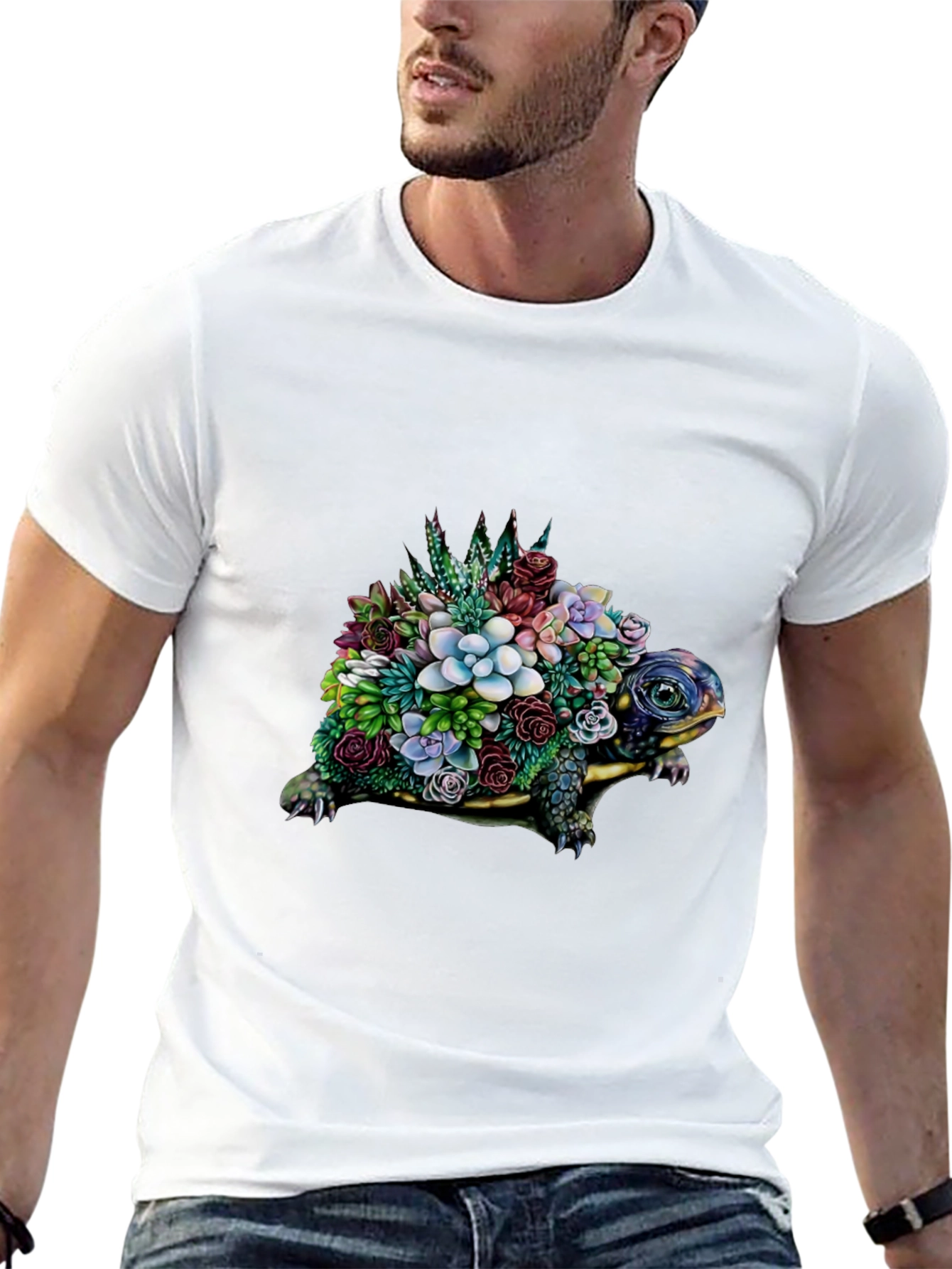 Floral Turtle Graphic Tee