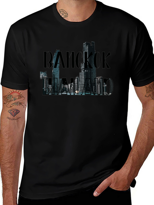 Bangkok Thailand Graphic T-Shirt - Urban Cityscape Design