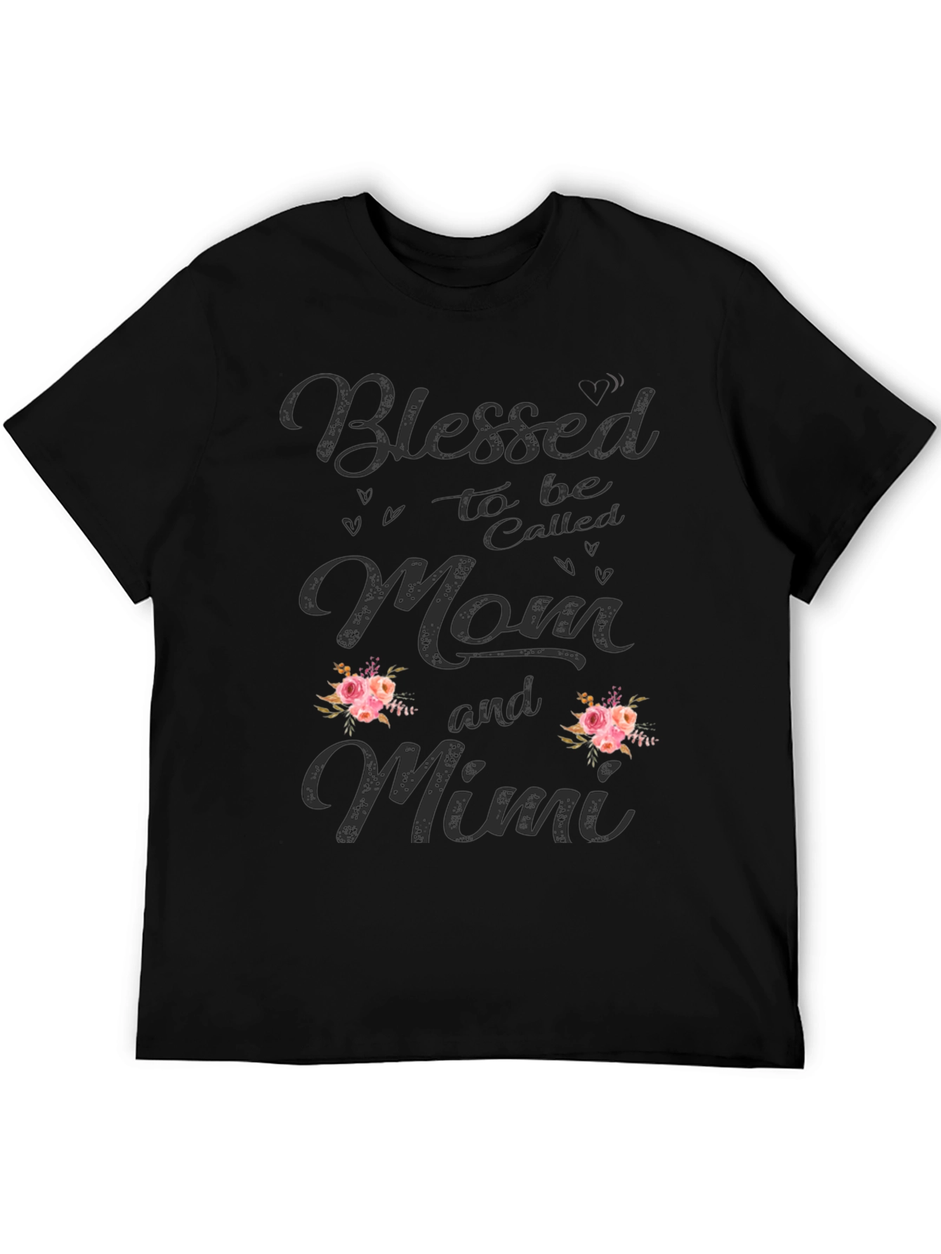 Blessed Mom and Mimi Floral Graphic Tee