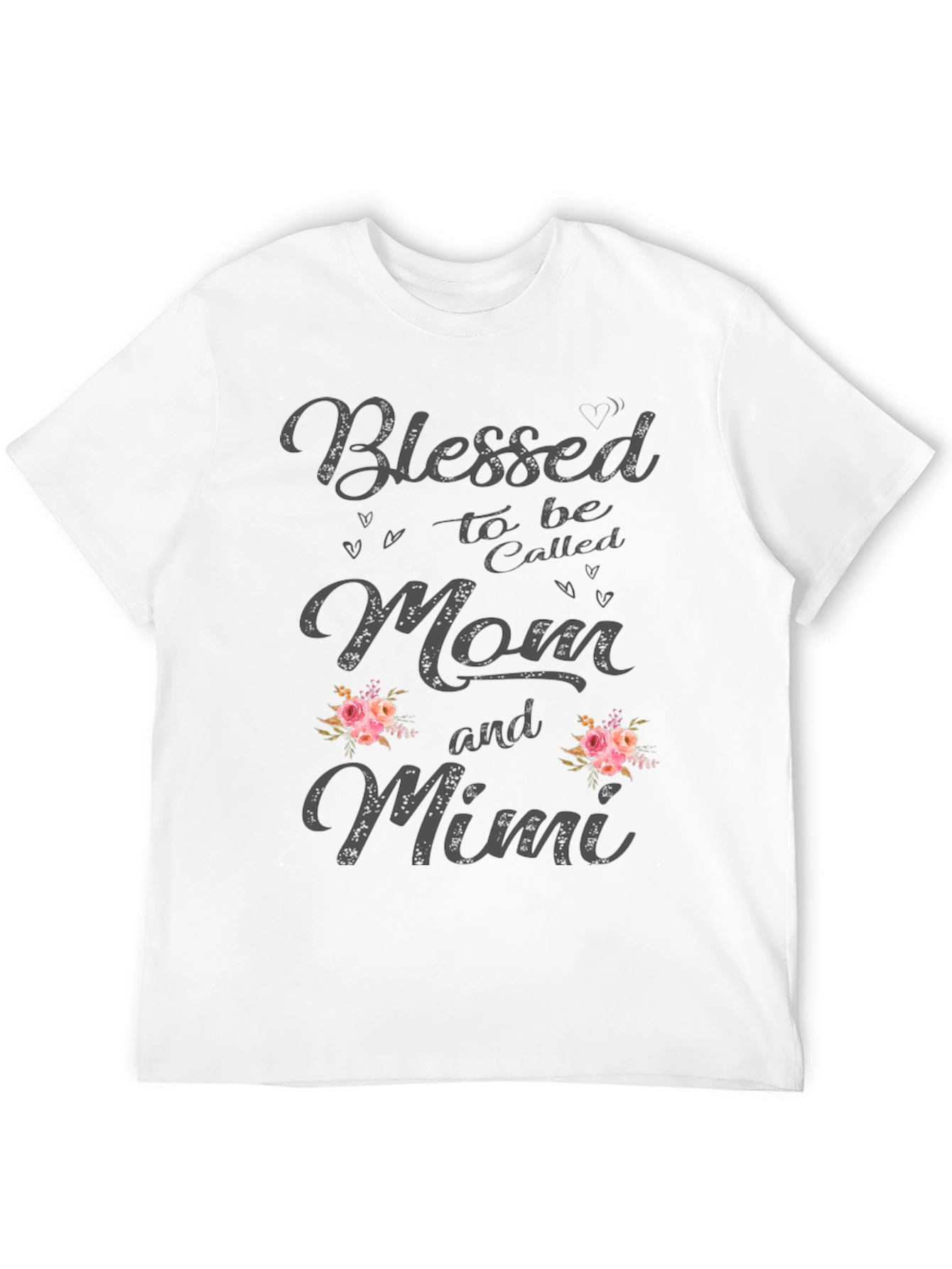 Blessed Mom and Mimi Floral Graphic Tee