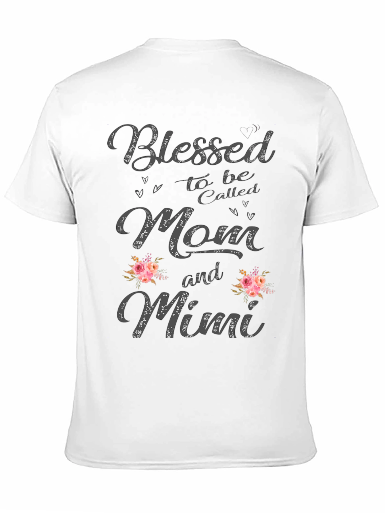 Blessed Mom and Mimi Floral Graphic Tee