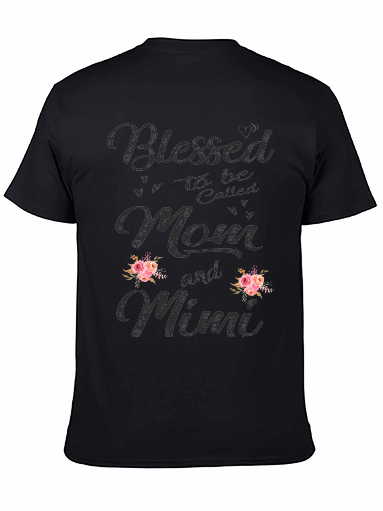 Blessed Mom and Mimi Floral Graphic Tee