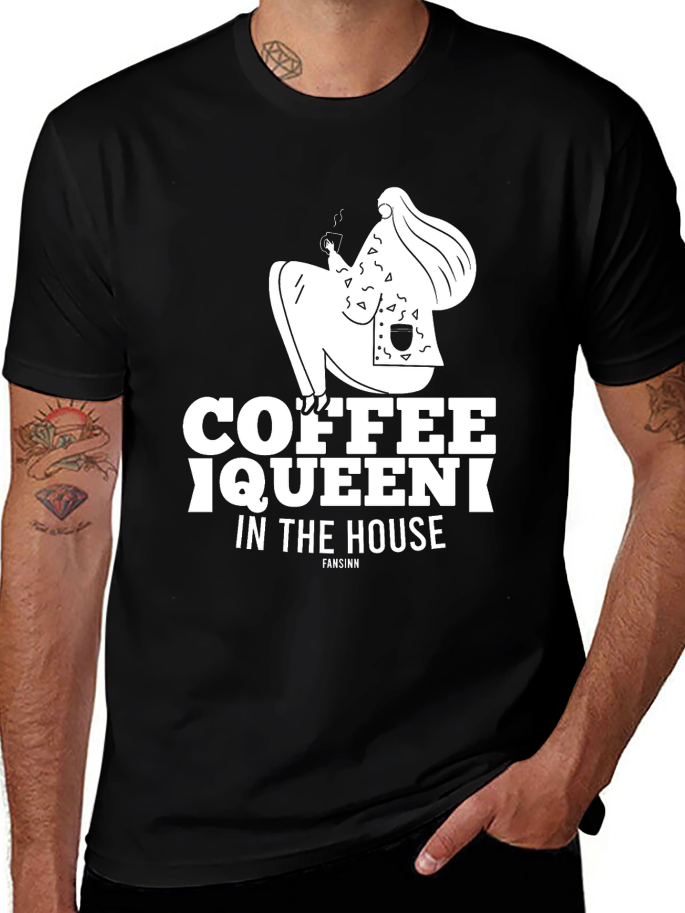 Coffee Queen Graphic T-Shirt - Casual Style
