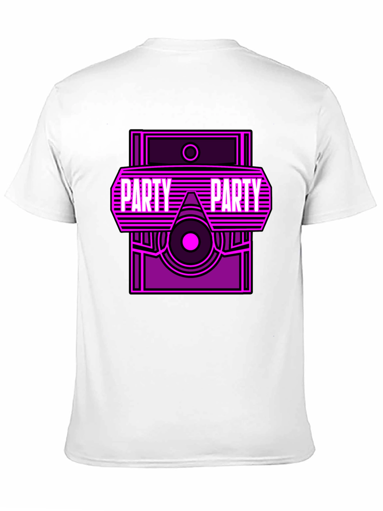 Party Graphic T-Shirt - Retro Neon Design
